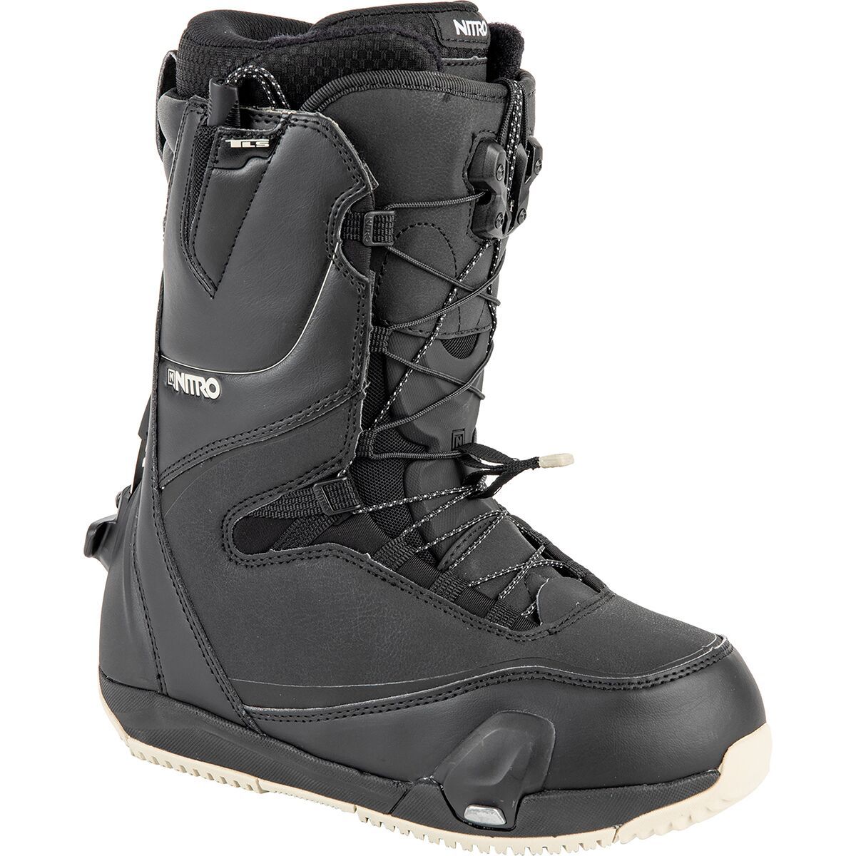 Nitro Cave TLS Step On Snowboard Boot - 2024 - Women's Black/Sand, 8.0