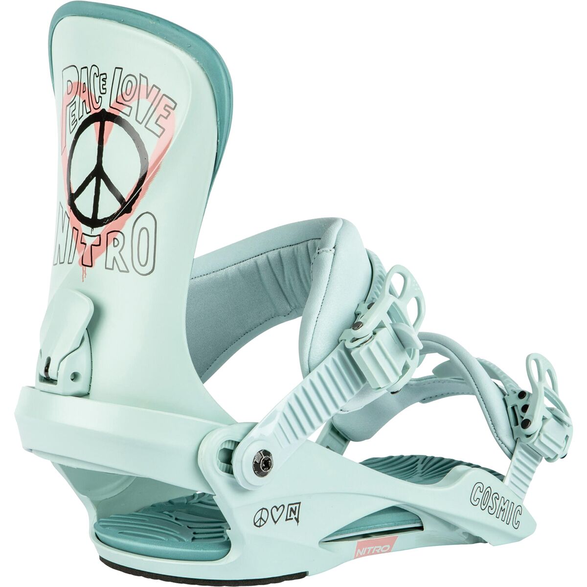 Nitro Cosmic Snowboard Binding - 2024 - Women's Peace Love Nitro