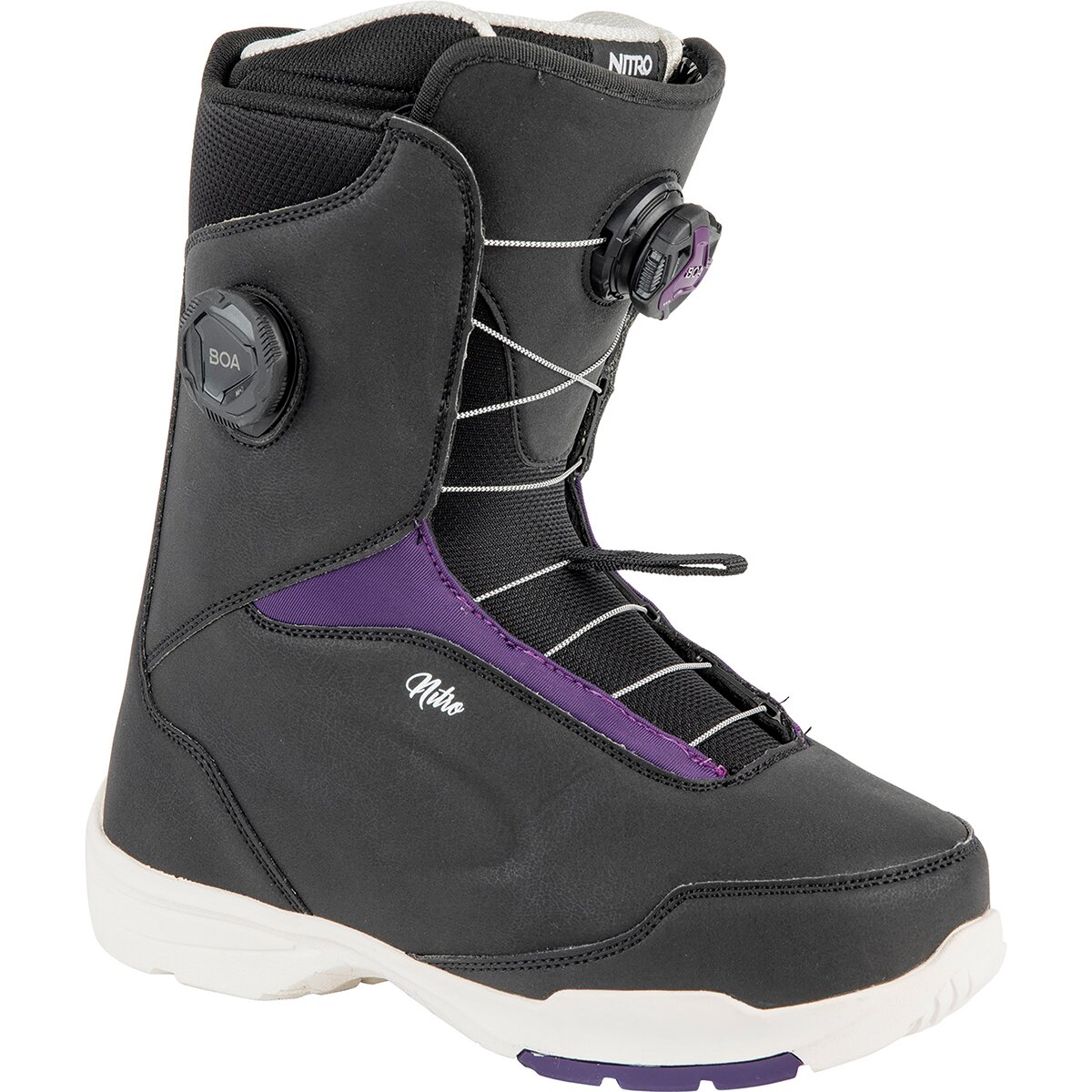 Image of Nitro Scala BOA Snowboard Boot - 2024 - Women's Black/Purple, 6.5