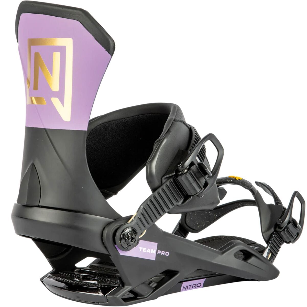 Nitro Team Pro Snowboard Binding - 2024 Pro Purple/Black/Gold