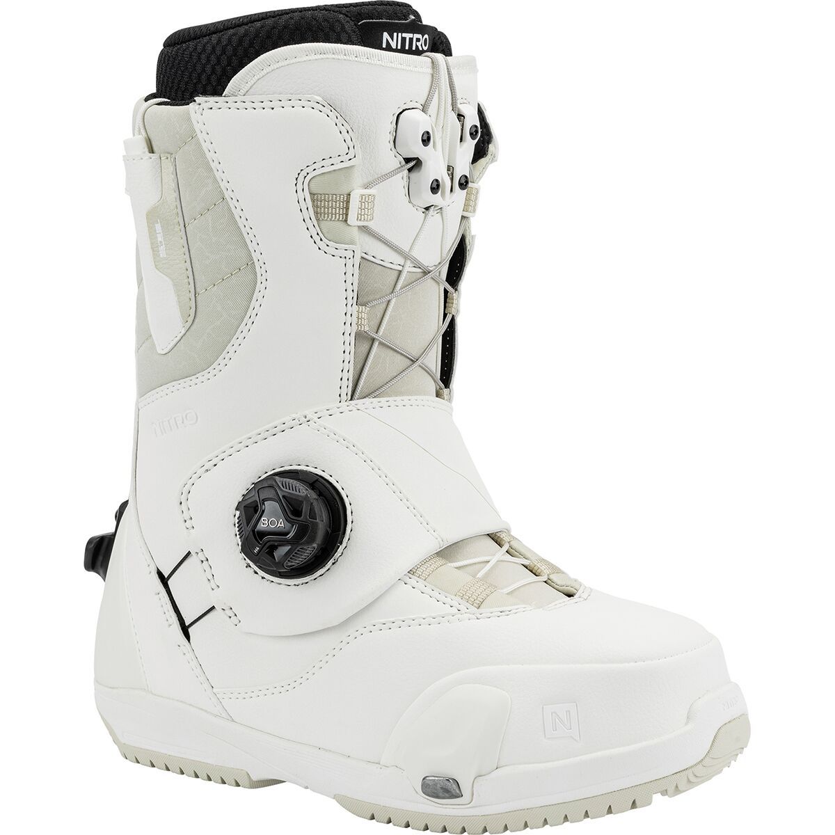 Image of Nitro Cave TLS Step On Snowboard Boot - 2025 - Women's White, 9.0