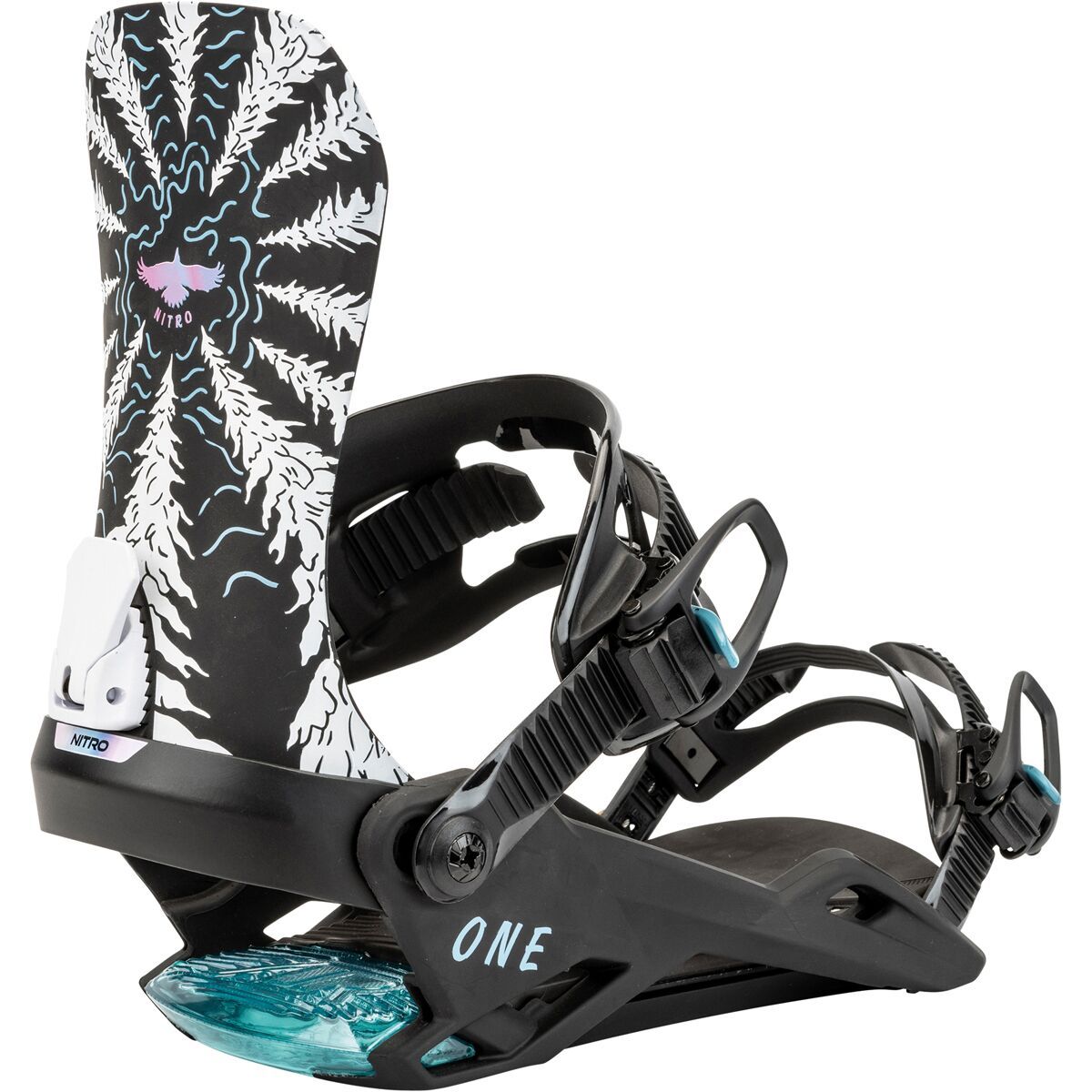 Nitro One Snowboard Binding  - 2025 Raven, M