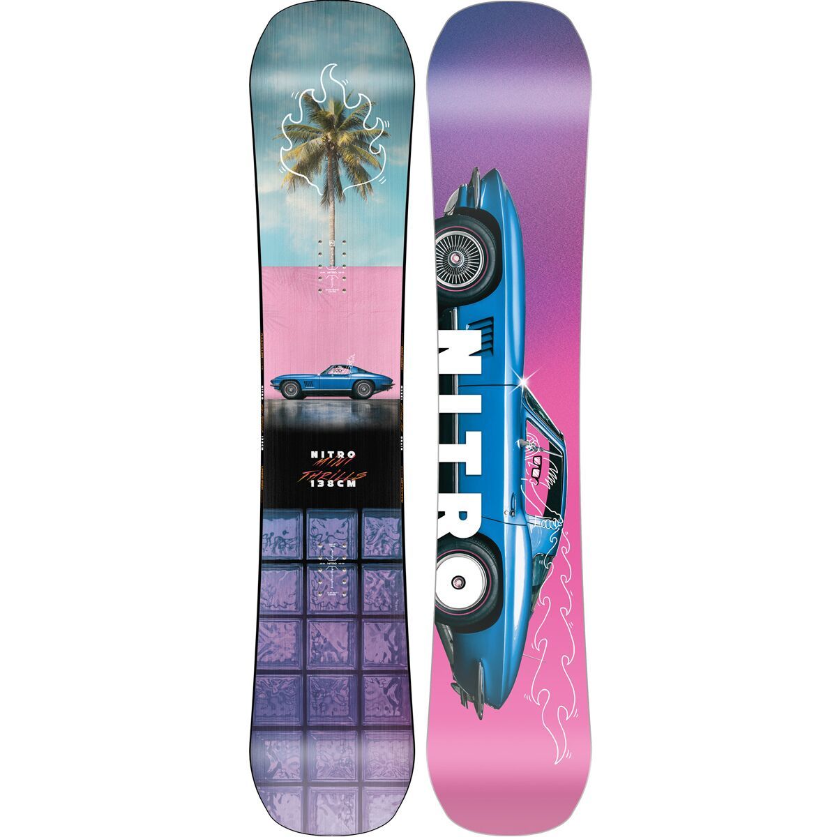 Nitro Mini Thrills Snowboard - 2025 - Kids' One Color, 143cm