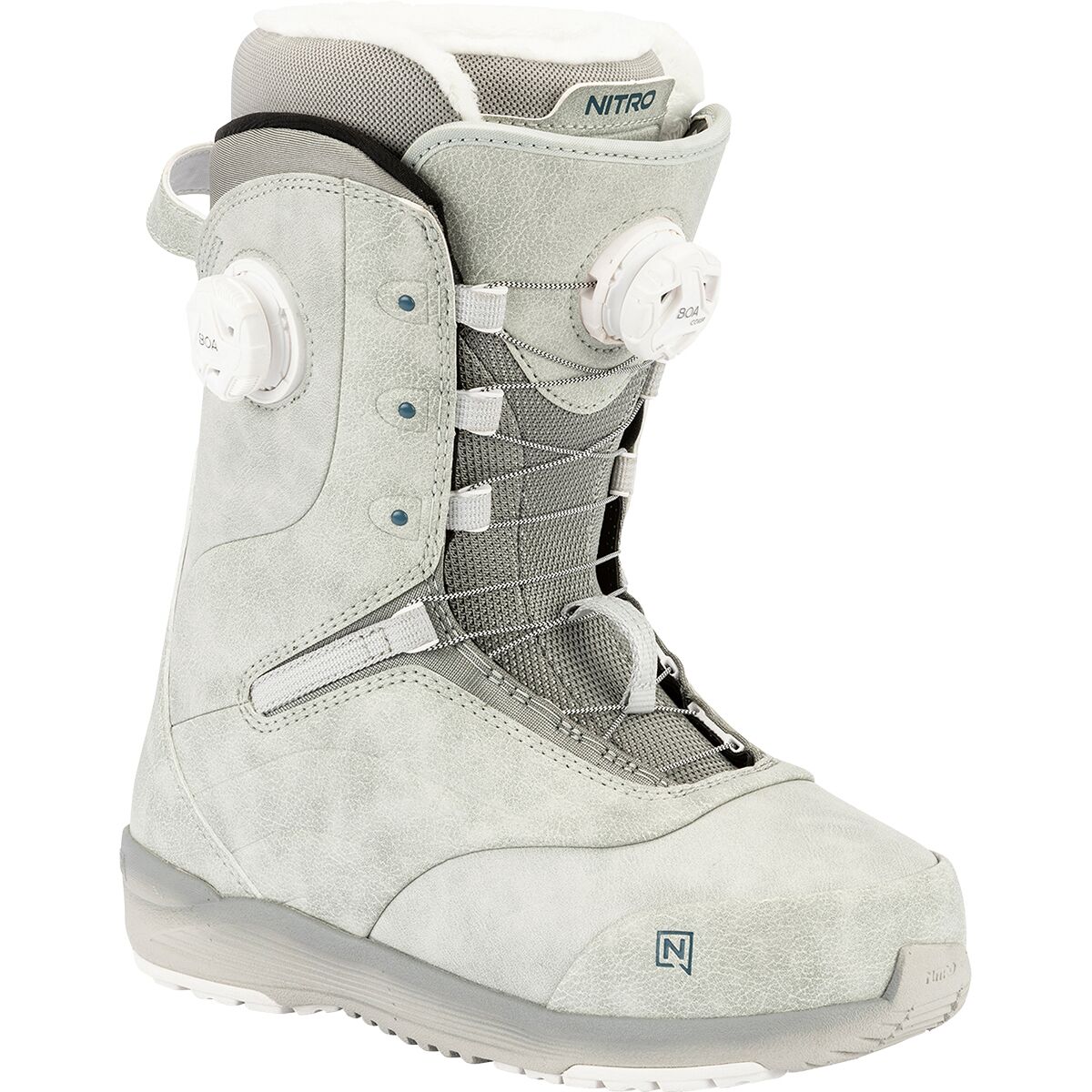 Image of Nitro Crown Boa Snowboard Boot - 2026 - Women's Light Grey, 7.0