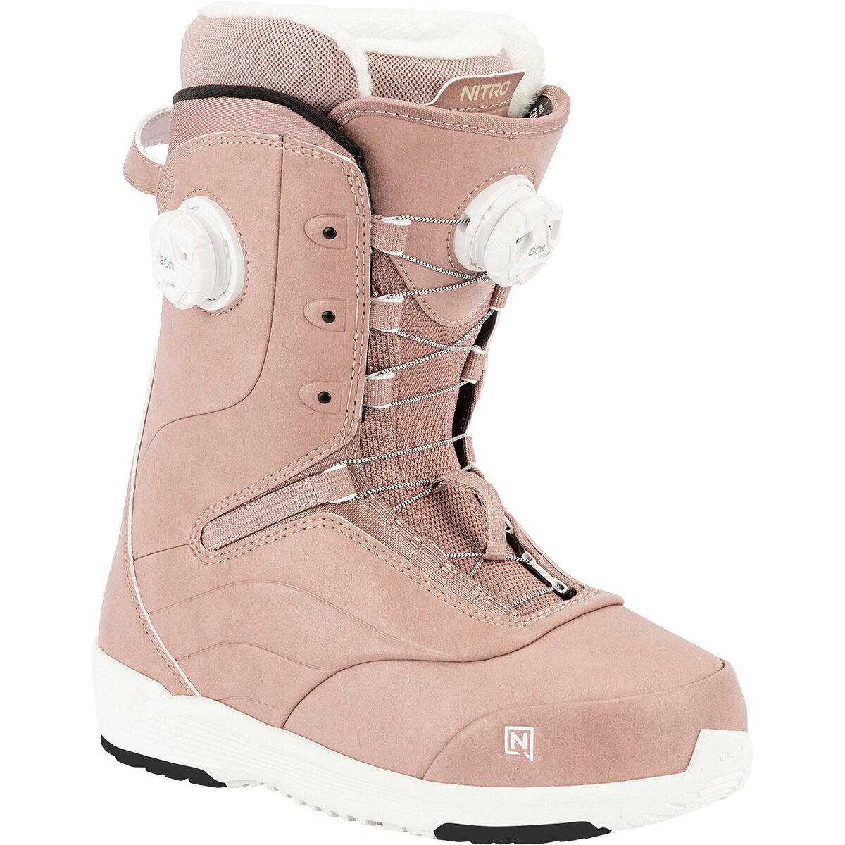 Image of Nitro Crown Boa Snowboard Boot - 2026 - Women's Rose, 5.5