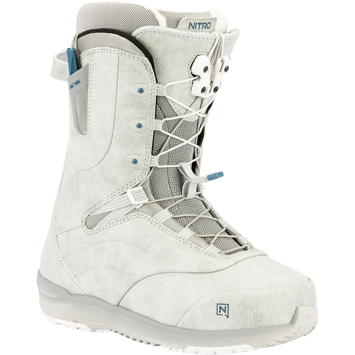 Image of Nitro Crown TLS Snowboard Boot - 2026 - Women's Light Grey, 8.5