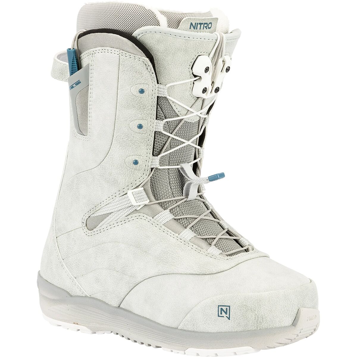 Image of Nitro Crown TLS Snowboard Boot - 2026 - Women's Light Grey, 6.5