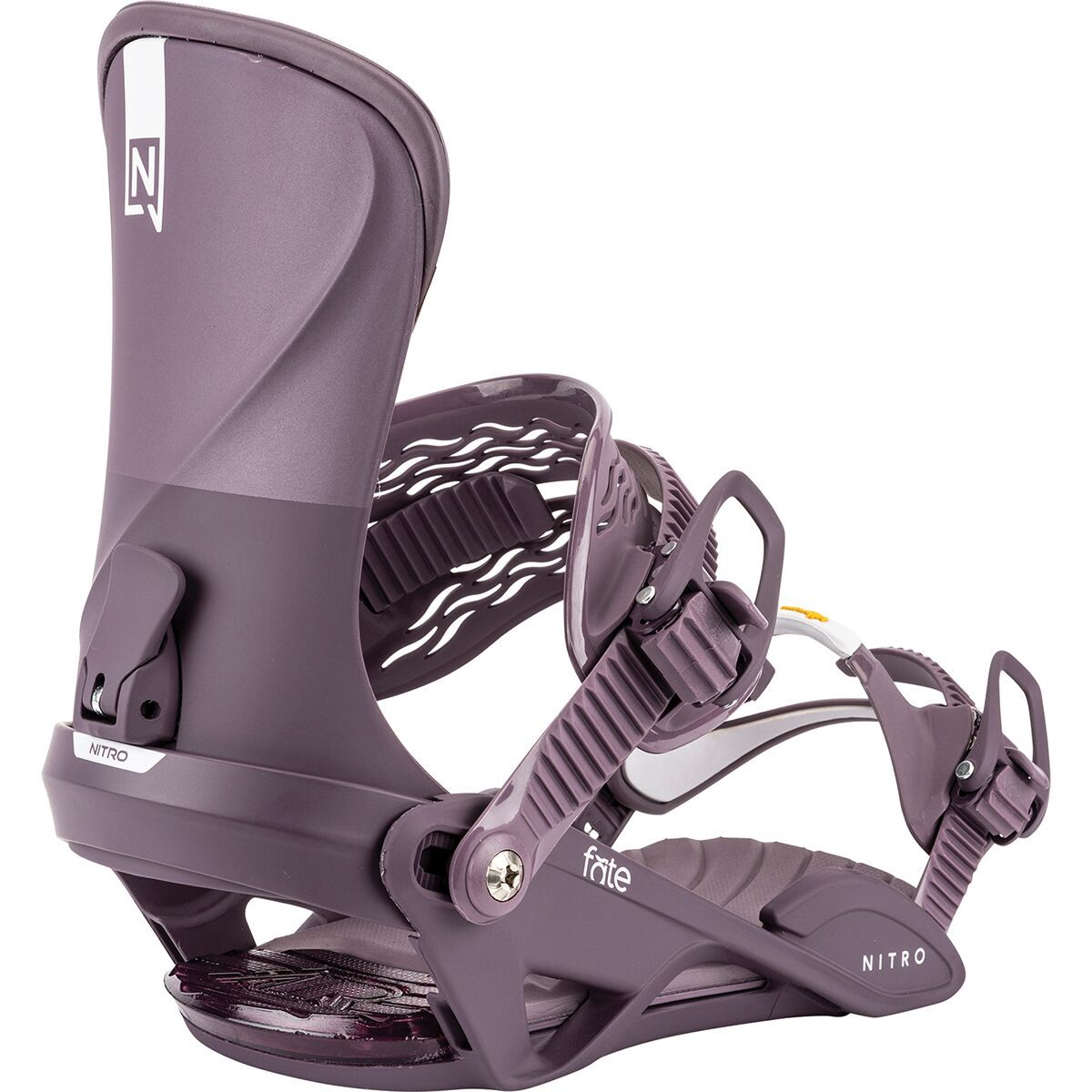 Image of Nitro Fate Snowboard Binding - 2026 - Women's Plum, S/M