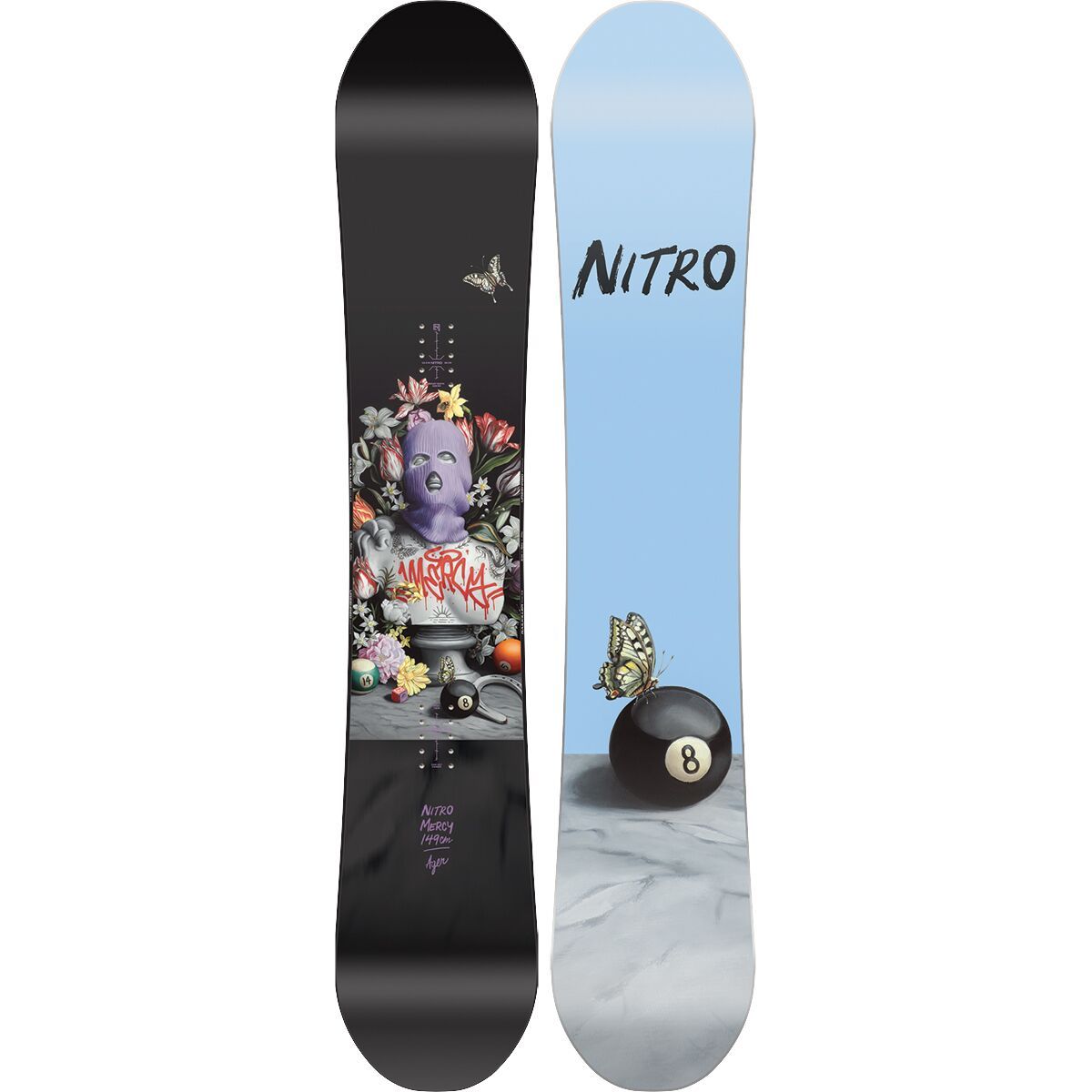 Image of Nitro Mercy Snowboard - 2026 - Women's One Color, 142cm