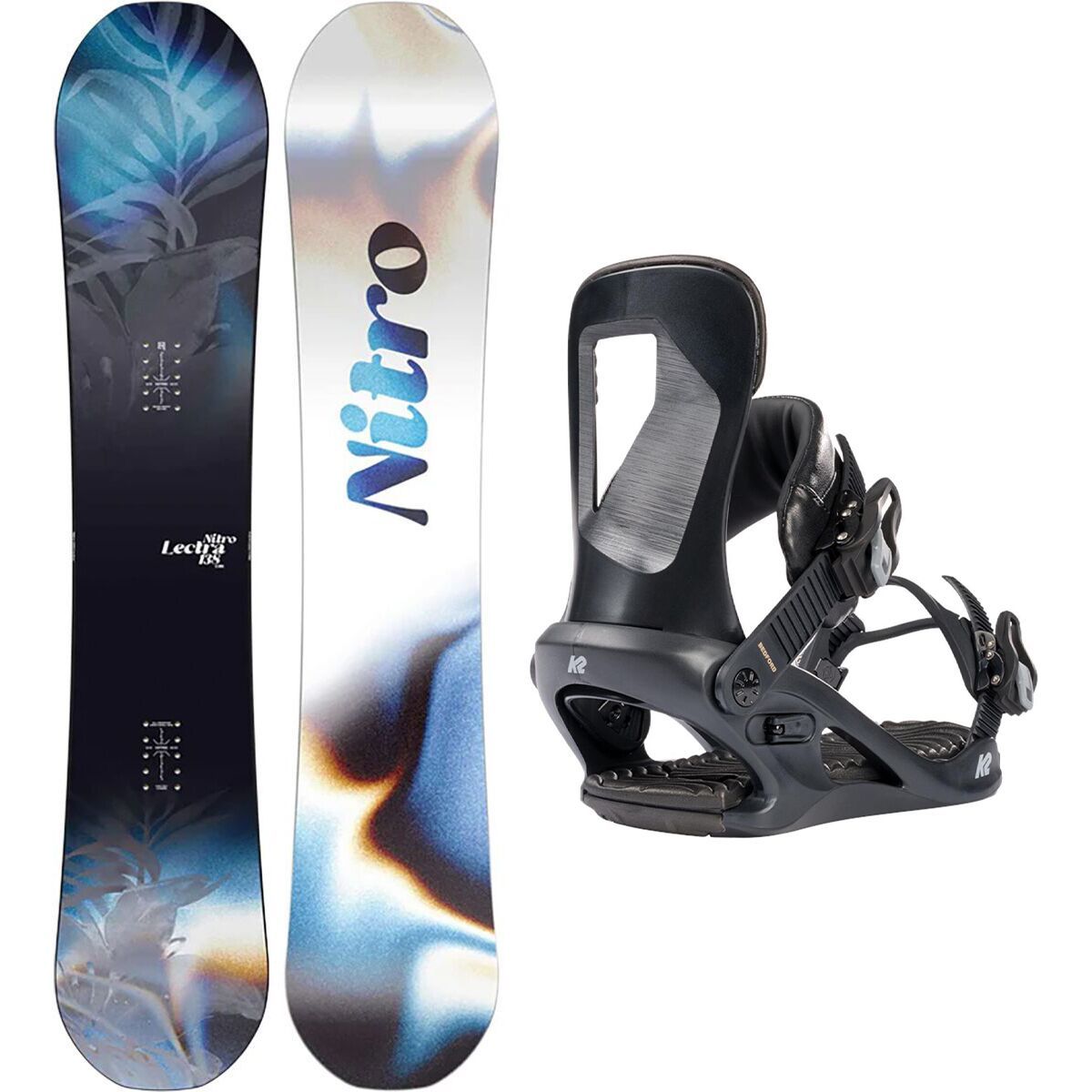 Image of Nitro Lectra Cam-Out Snowboard + K2 Bedford Binding - Women's 149cm, L,0.0