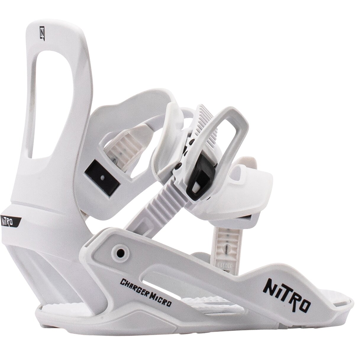 Image of Nitro Charger Micro Snowboard Binding - 2027 - Kids' White, XS