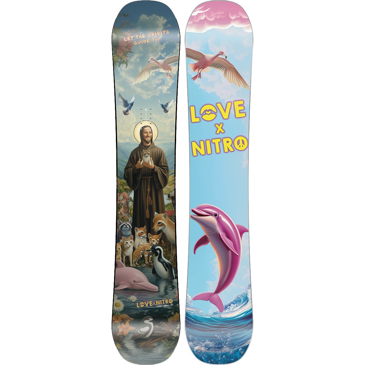 Image of Nitro Cheap Thrills X LOVE Snowboard - 2027 One Color, 155cm