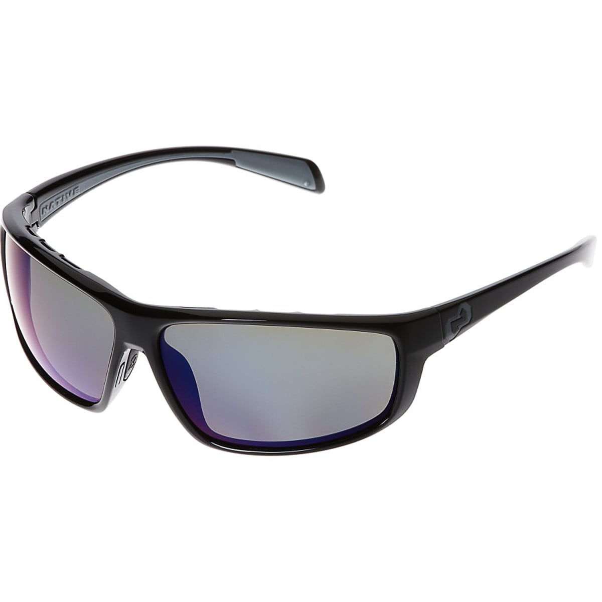 Native Eyewear Bigfork Polarized Sunglasses Iron/Blue Reflex, One Size ...