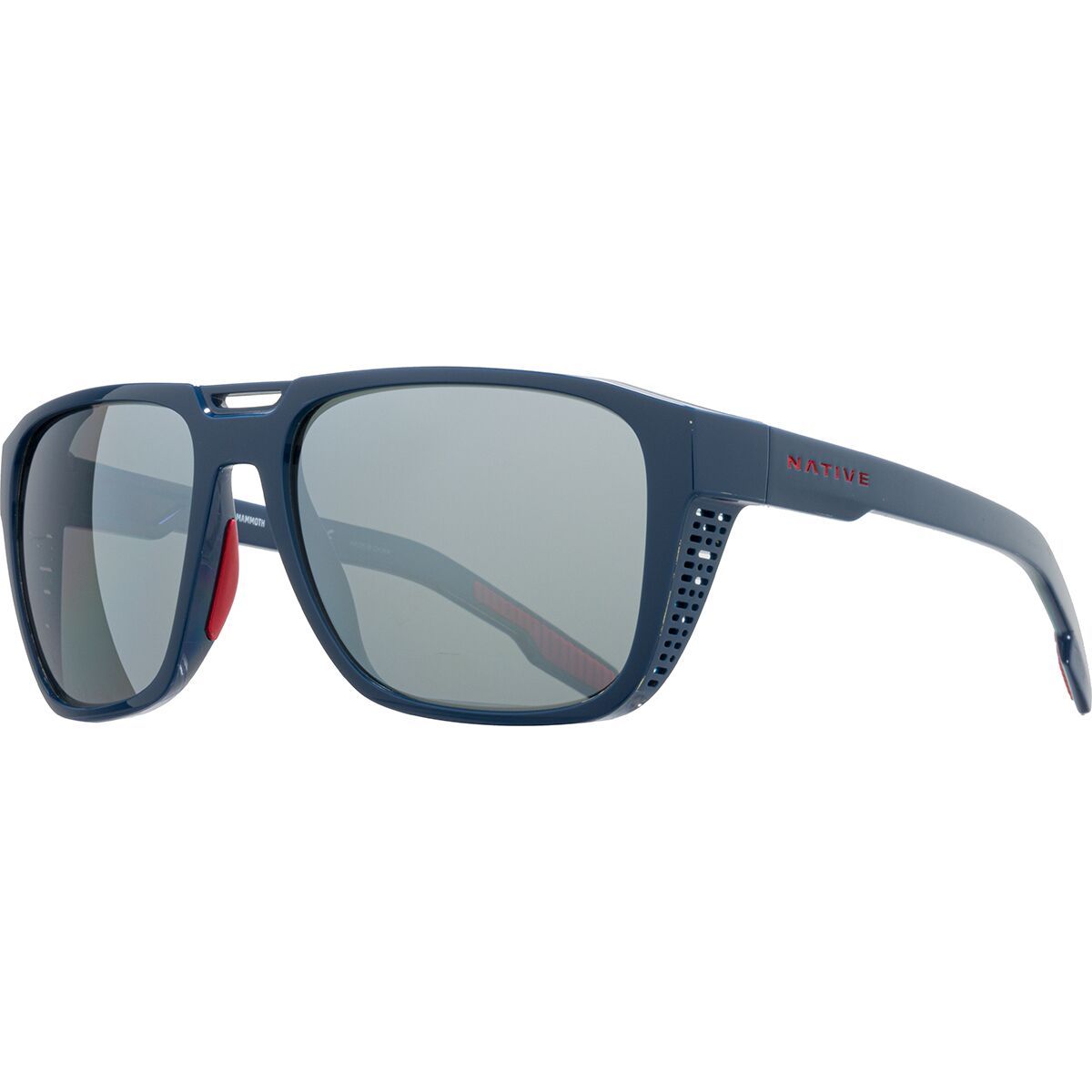Image of Native Eyewear Mammoth Polarized Sunglasses Blue/Silver Reflex, One Size
