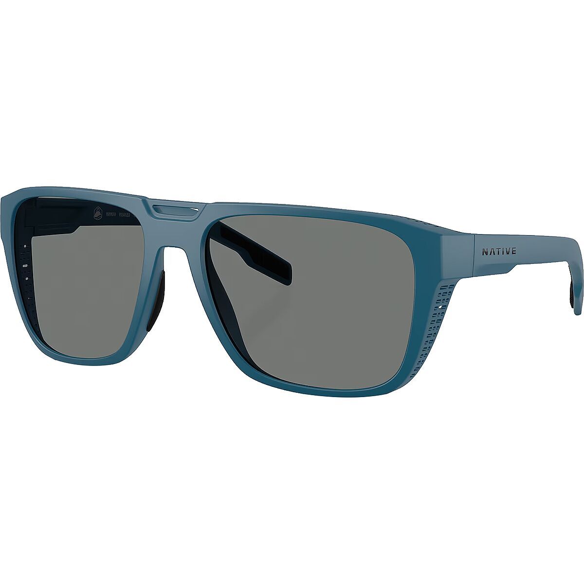 Image of Native Eyewear Mammoth Polarized Sunglasses Overland Blue/Grey Polarized, One Size