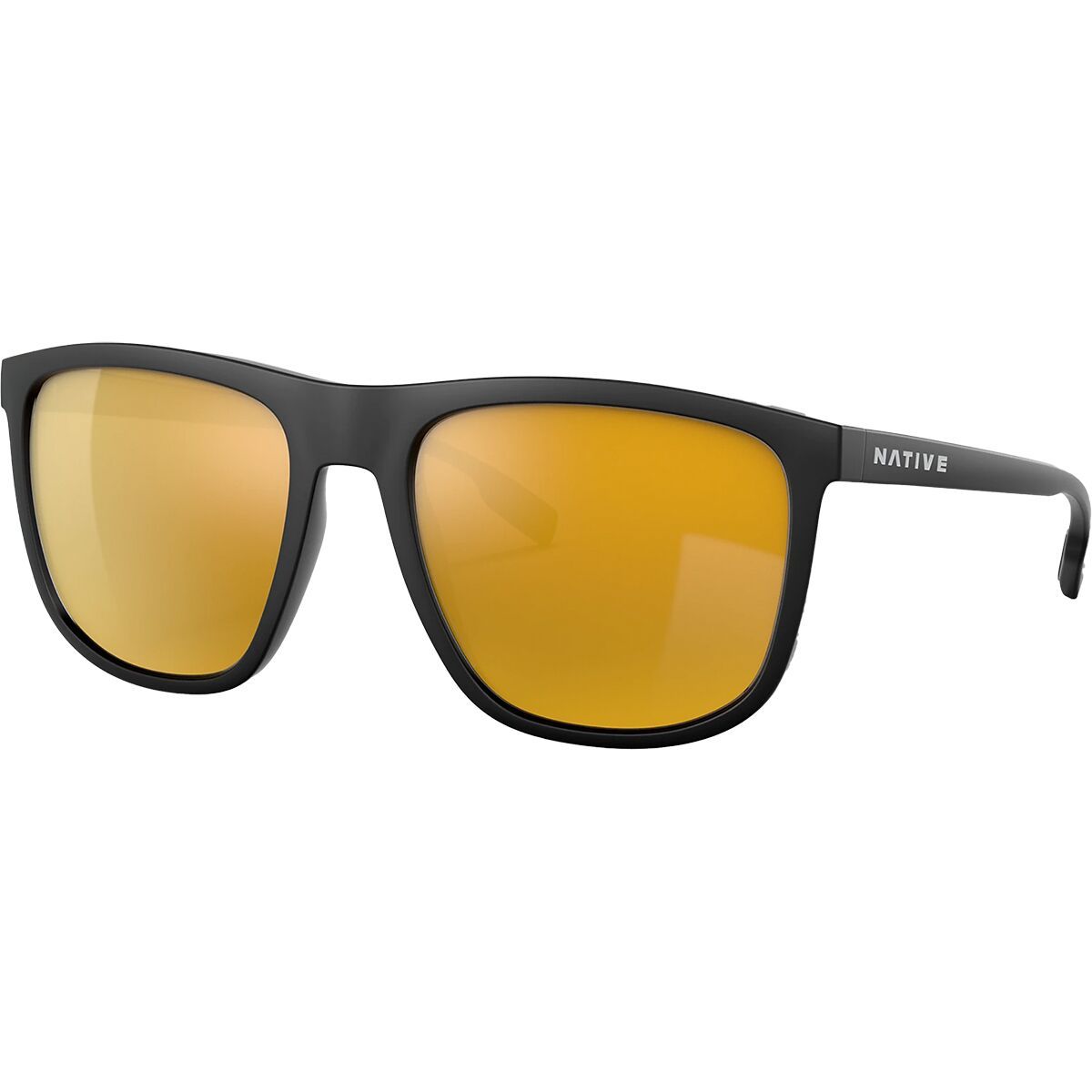 Image of Native Eyewear Mesa Polarized Sunglasses Matte Black/Bronze Reflex, One Size
