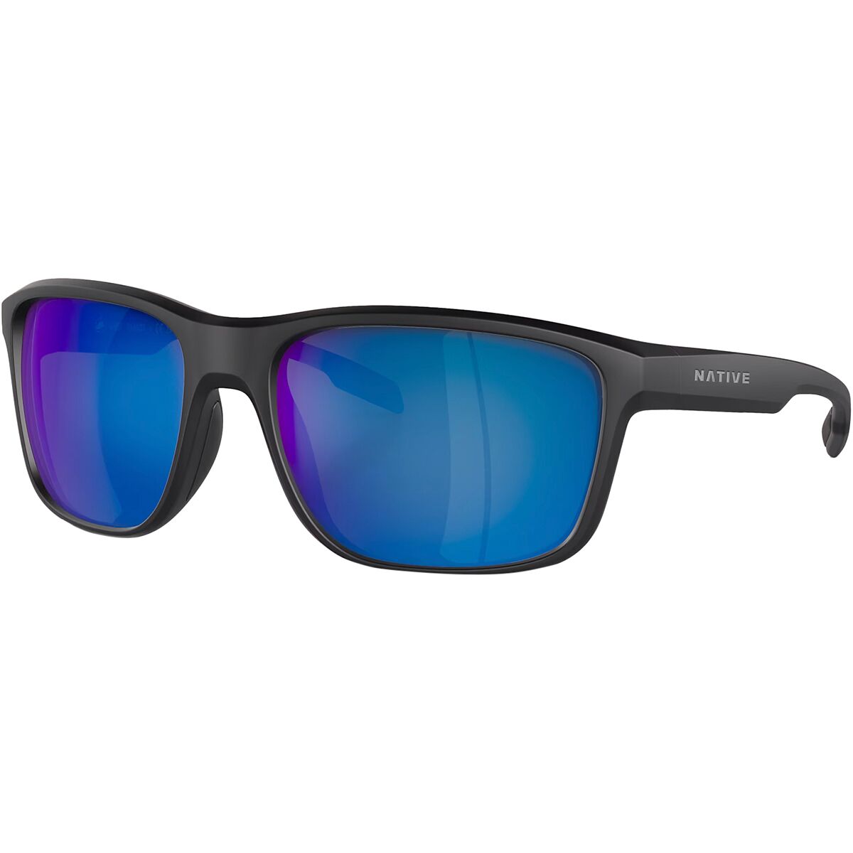 Native Eyewear Native Eyewear Gorge Sunglasses Matte Black/Blue Reflex, One Size
