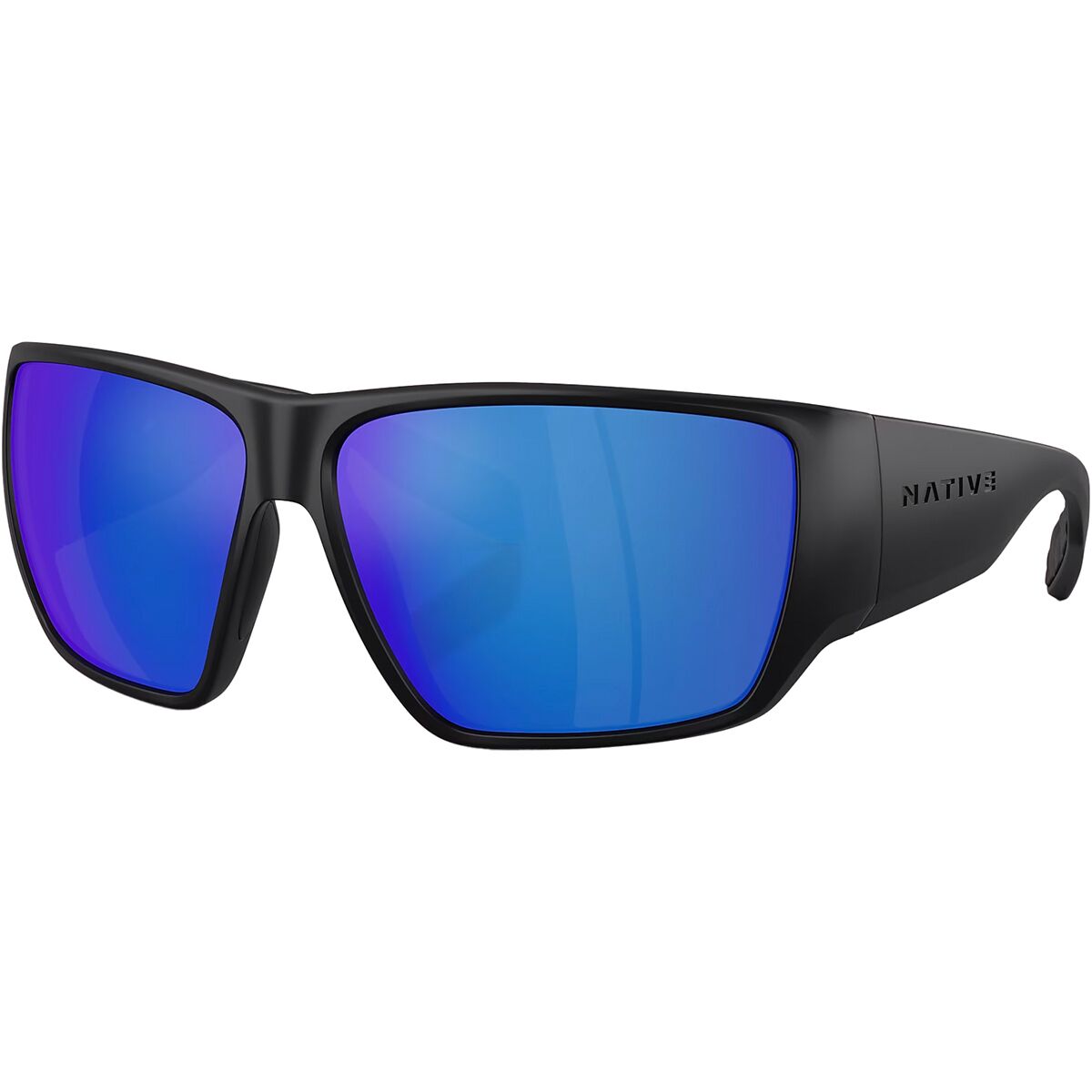 Native Eyewear Native Eyewear Sightcaster 2 Polarized Sunglasses Matte Black/Blue Reflex Polarized, One Size