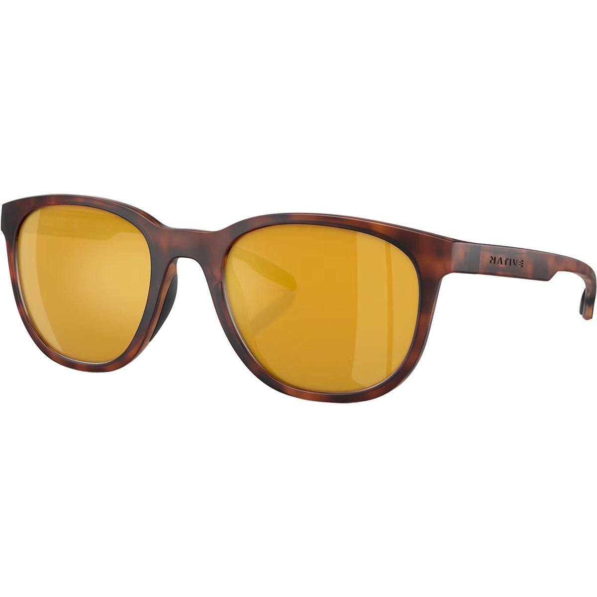 Image of Native Eyewear Targhee Sunglasses Matte Tortoise/Bronze Reflex, One Size