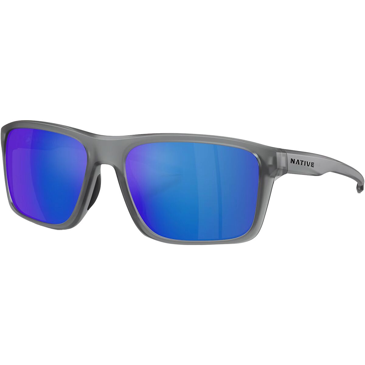 Image of Native Eyewear Tavern Polarized Sunglasses Matte Smoke Crystal, One Size