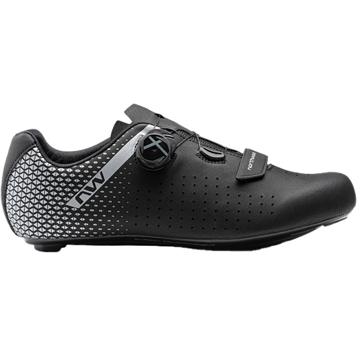 Image of Northwave Core Plus 2 Cycling Shoe - Men's Black/Silver, 41.0