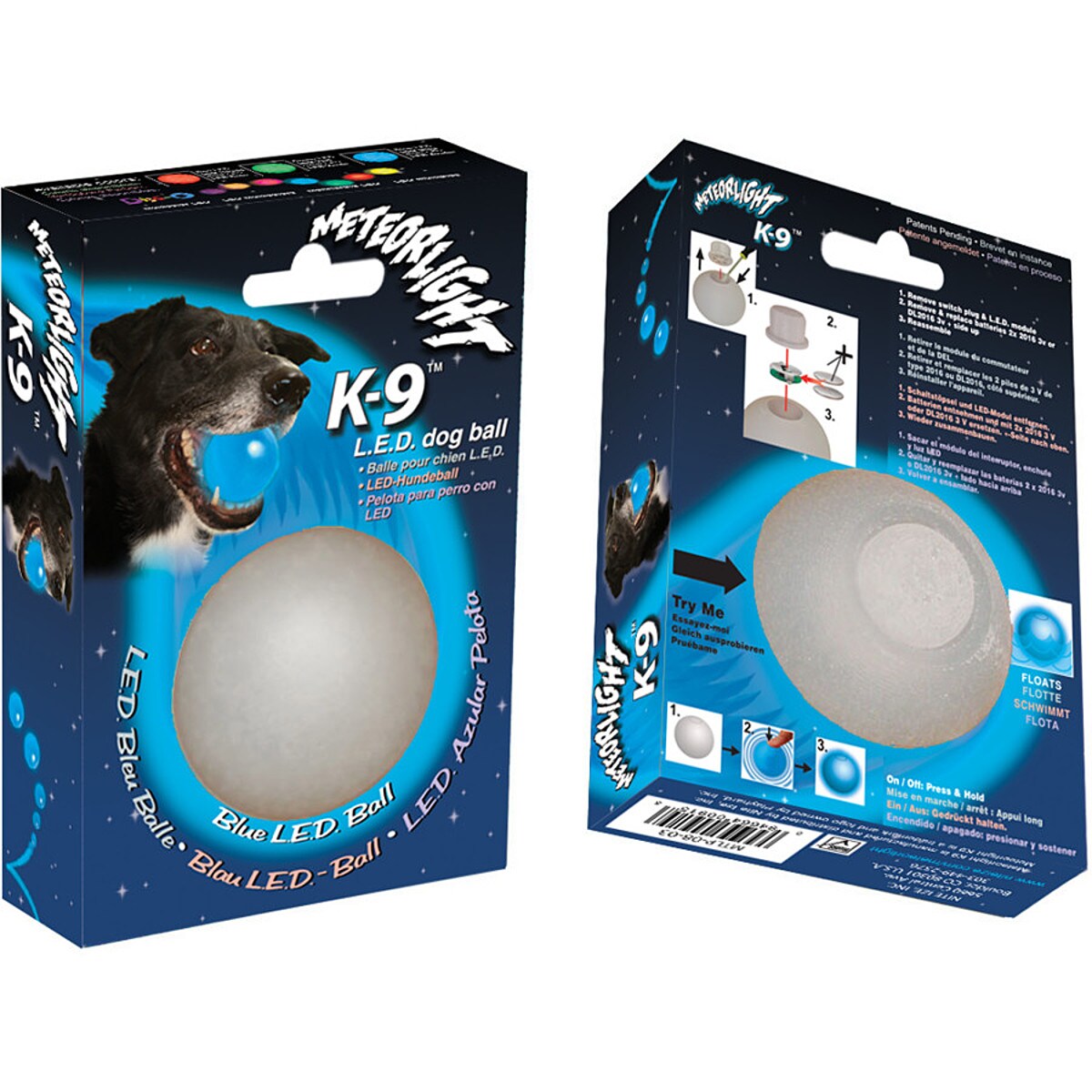 Nite Ize MeteorLight K 9 L.E.D Ball Hike Camp
