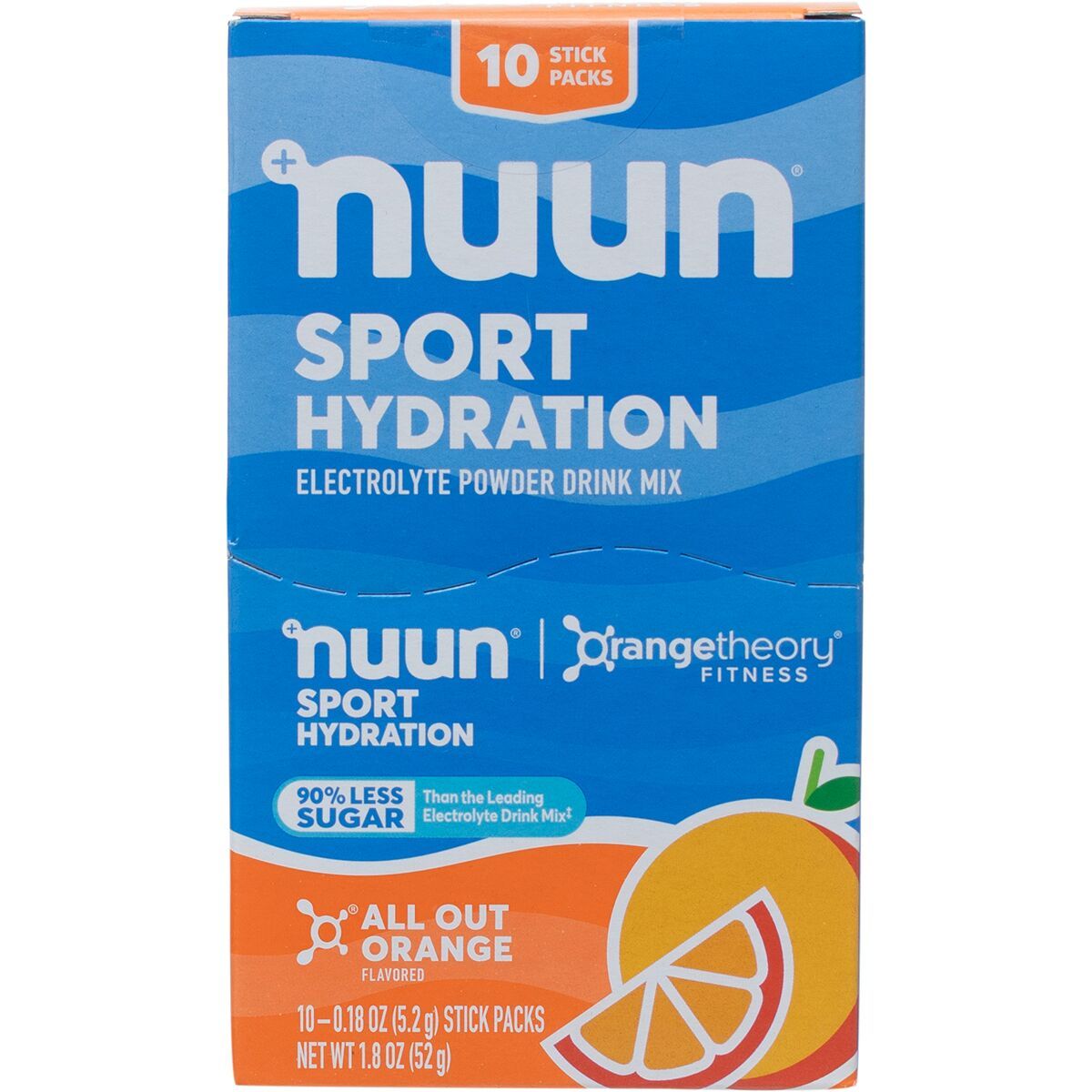 Image of Nuun Sport Hydration Powder - 10-Pack All Out Orange, One Size