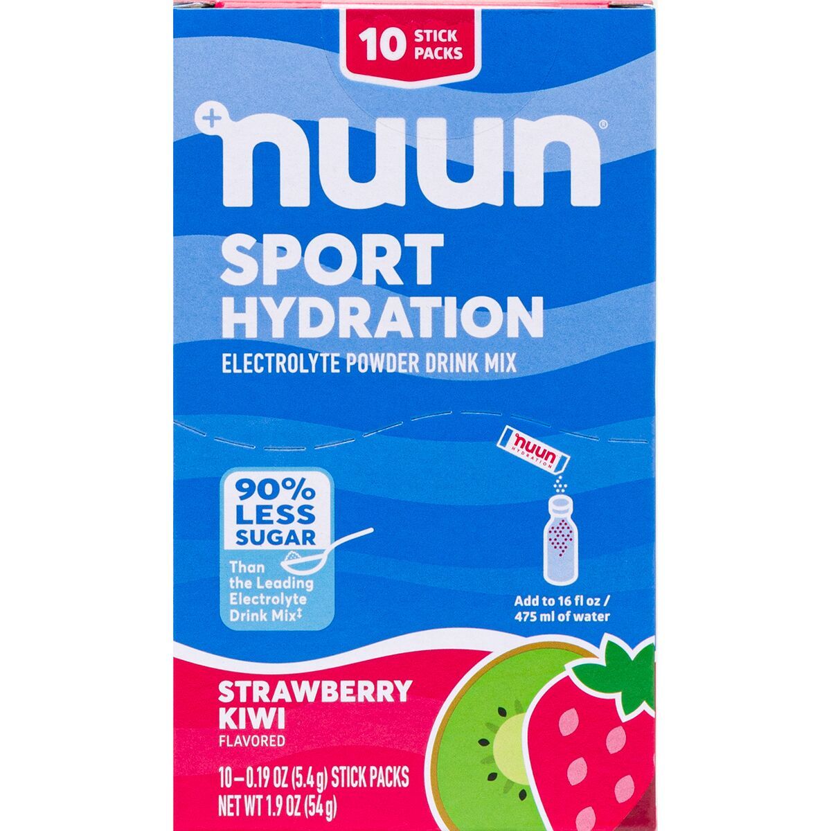 Image of Nuun Sport Hydration Powder - 10-Pack Strawberry Kiwi, One Size