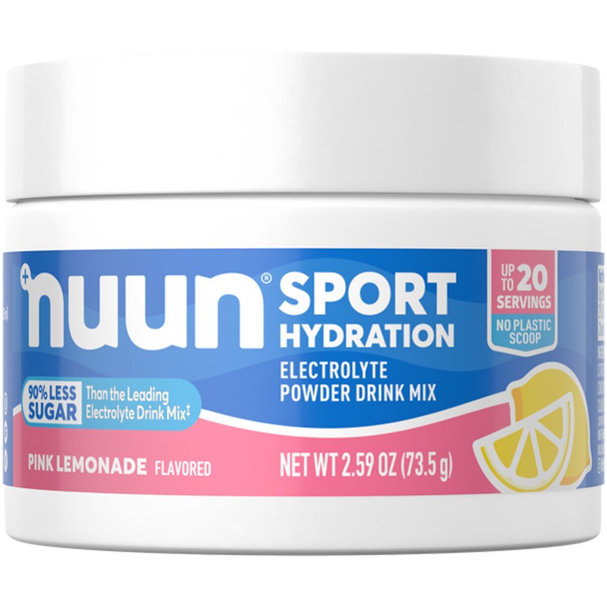 Image of Nuun Sport Hydration Powder - 20-Serving Canister Pink Lemonade, One Size