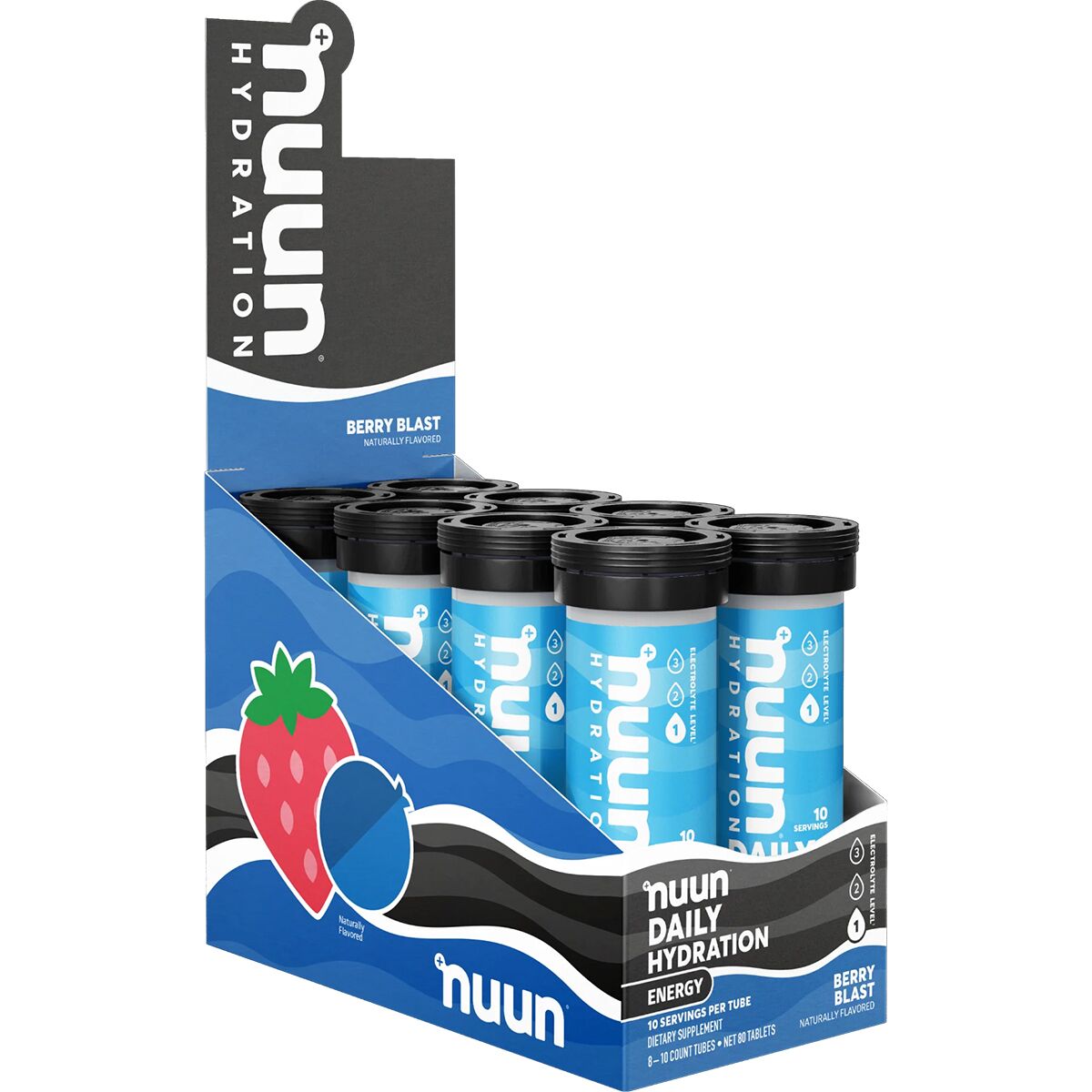 Image of Nuun Daily + Energy - 8-Pack Berry Blast, One Size
