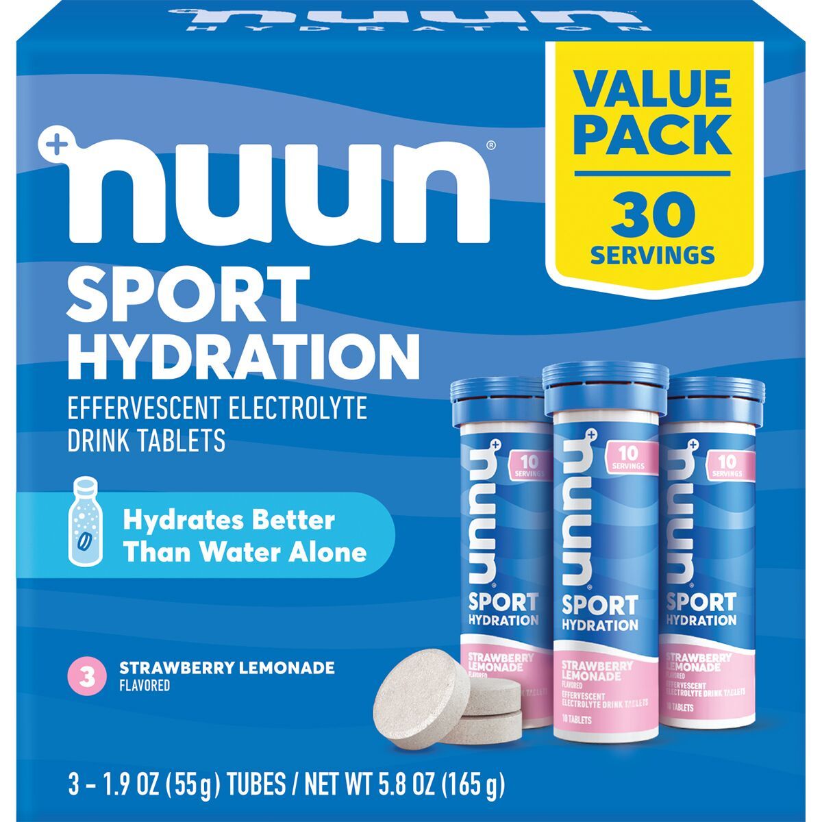 Image of Nuun Sport Value Pack Strawberry Lemonade, 3 Tubes