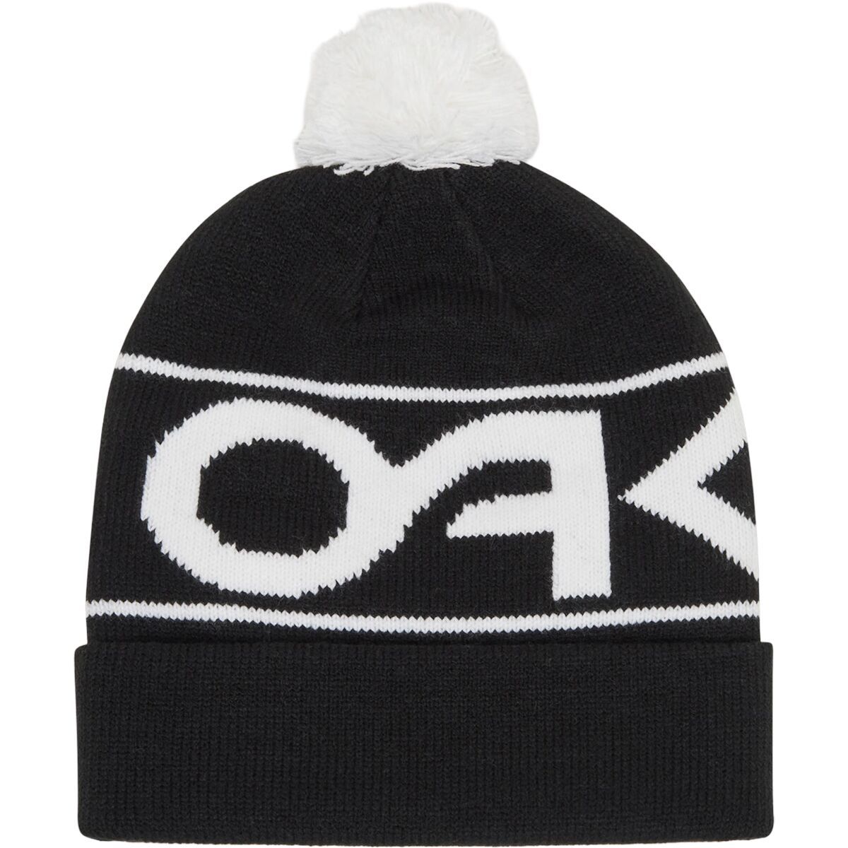 Image of Oakley Factory Cuff Beanie Black/White Logo, One Size