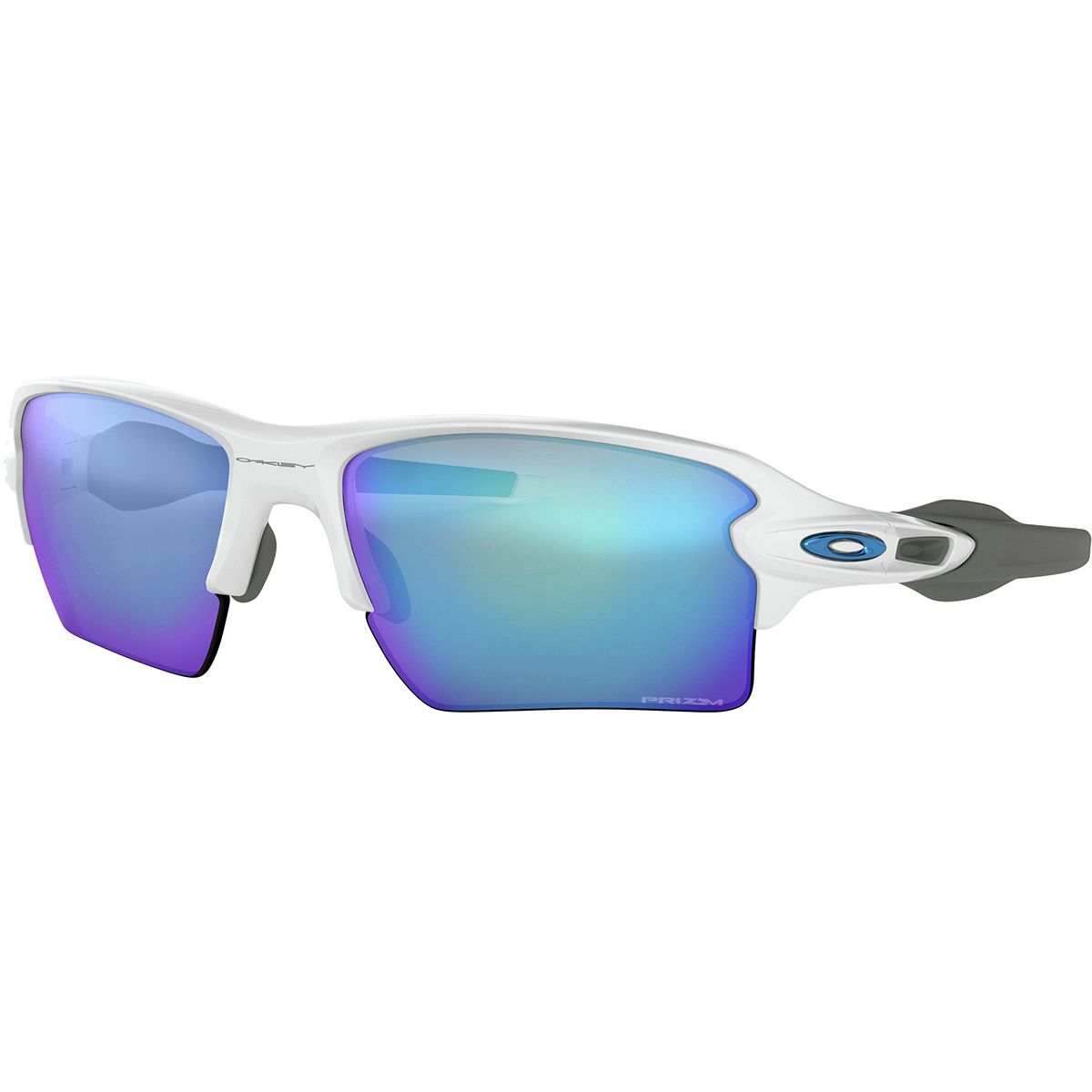 Image of Oakley Flak 2.0 XL Prizm Sunglasses Polished White/Prizm Sapphire, One Size