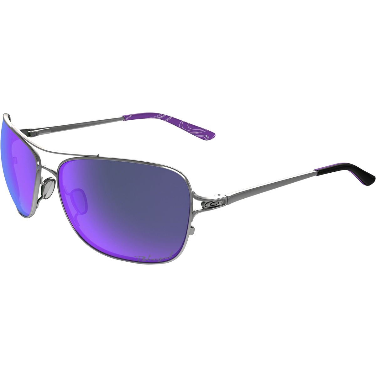 Oakley Conquest Polished Chrome/Grey Gradient Polarized OO4101-06 New Oakley Gold Square Sunglasses for Men for sale | eBay main image 2