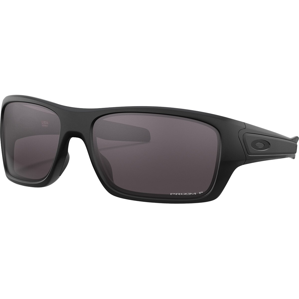 Image of Oakley Turbine Prizm Polarized Sunglasses Matte Black/PRIZM Grey Polar, One Size