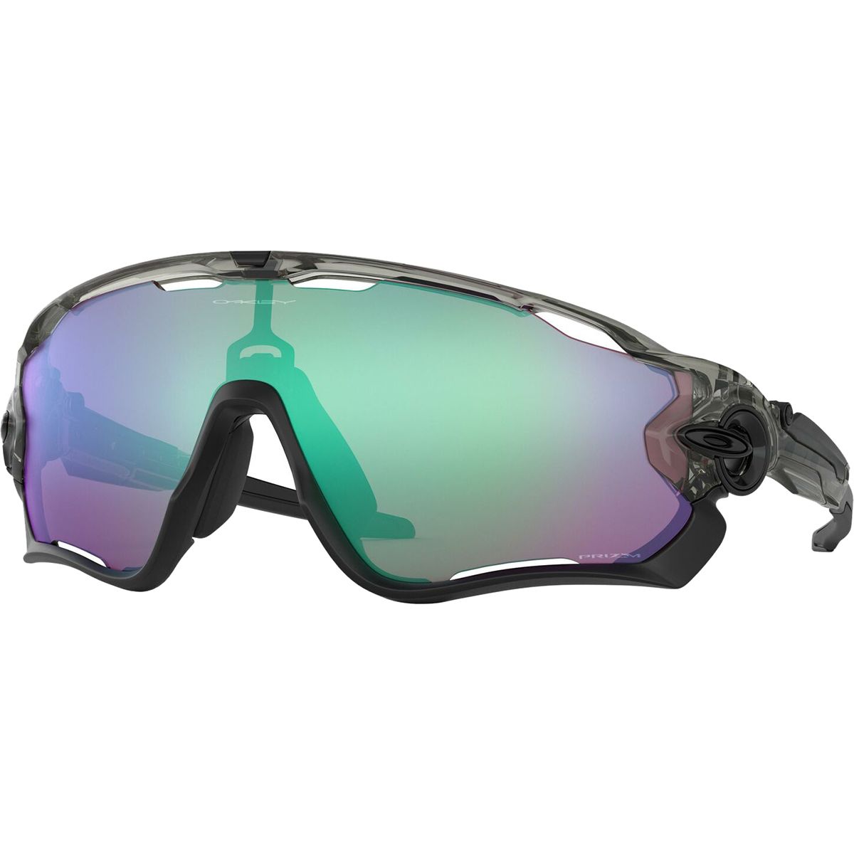 Image of Oakley Jawbreaker Prizm Sunglasses Grey Ink/Prizm Road Jade, One Size