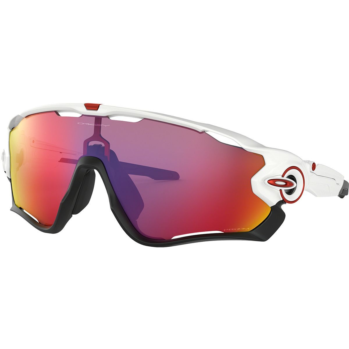 Image of Oakley Jawbreaker Prizm Sunglasses Polished White/Prizm Road, One Size