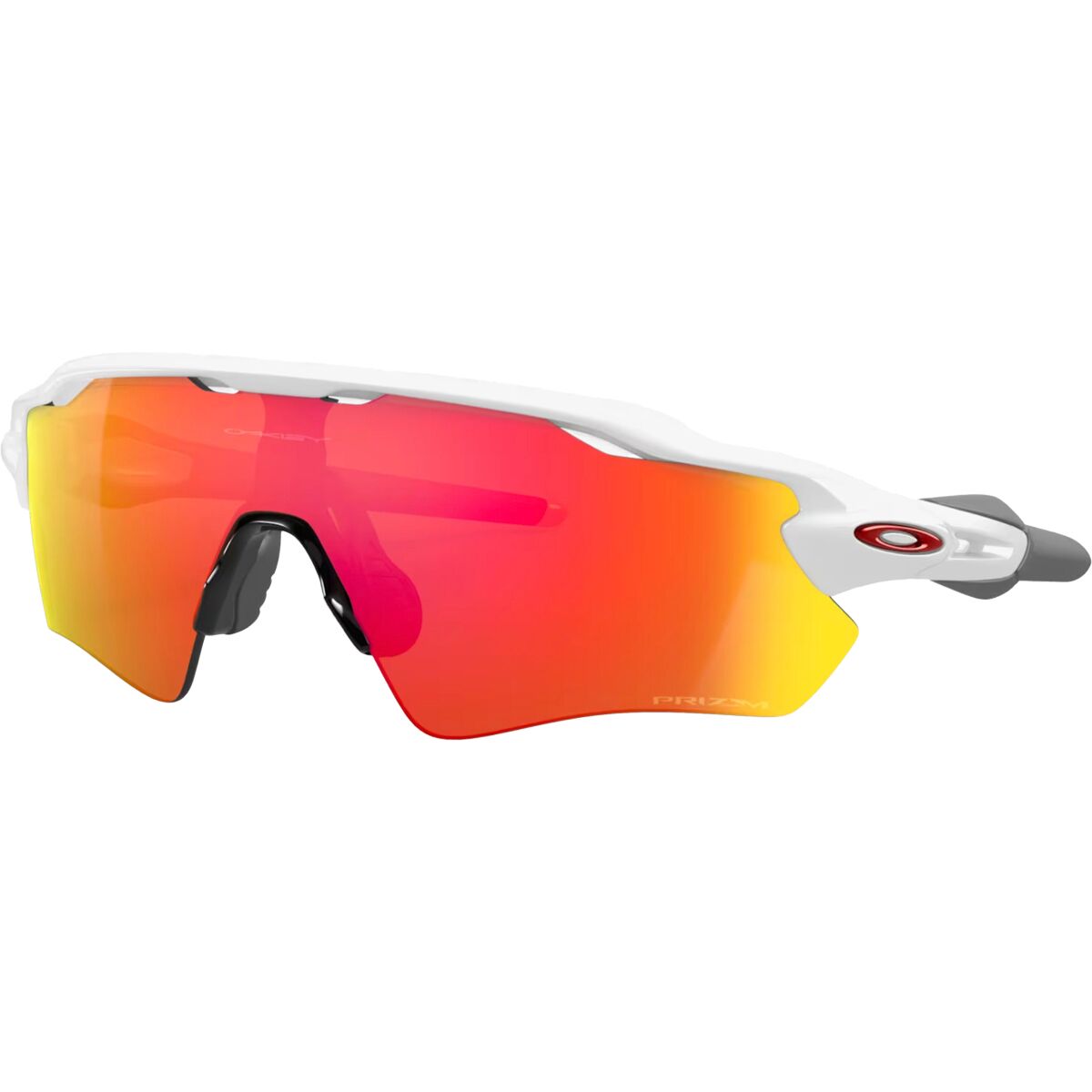 Image of Oakley Radar EV Path Prizm Sunglasses Polished White/Prizm Ruby, One Size
