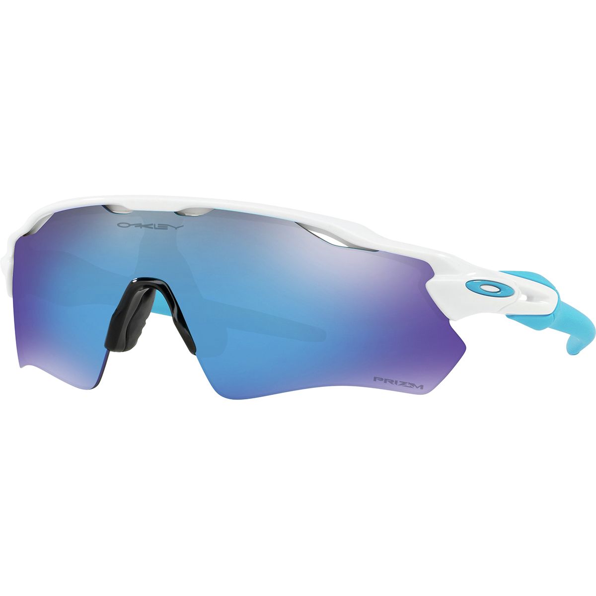 Image of Oakley Radar EV Path Prizm Sunglasses Polished White/Prizm Sapphire, One Size
