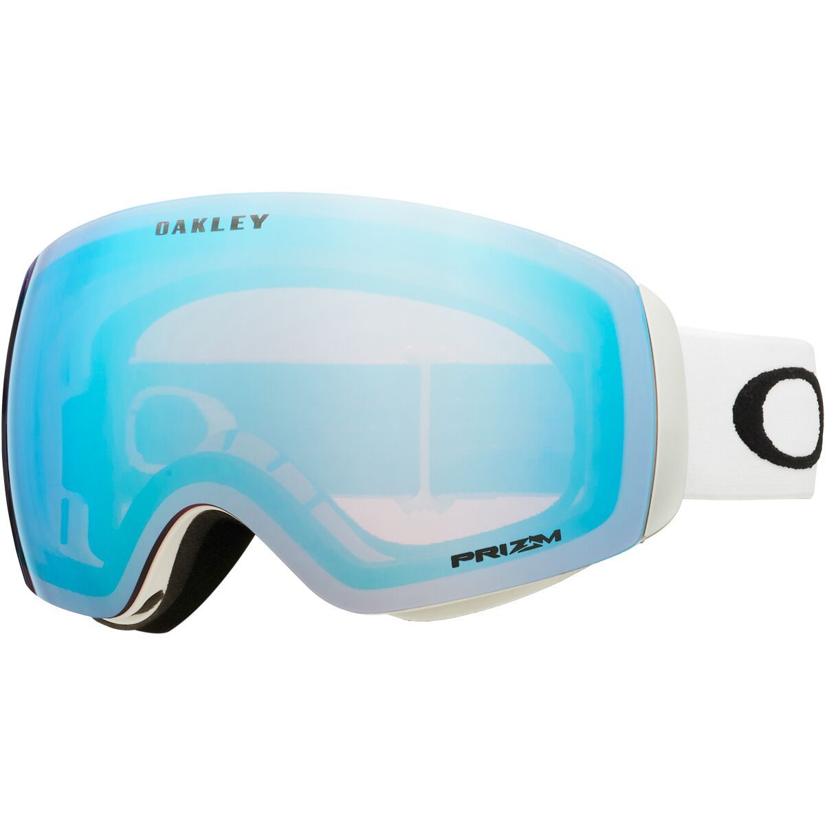 Image of Oakley Flight Deck M Prizm Goggles Matte White/Sapphire, One Size