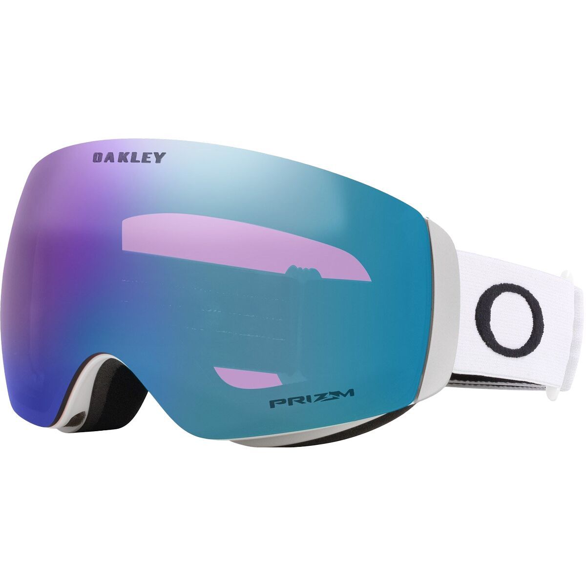 Image of Oakley Flight Deck M Prizm Goggles Matte White/Prizm Iced Irid, One Size