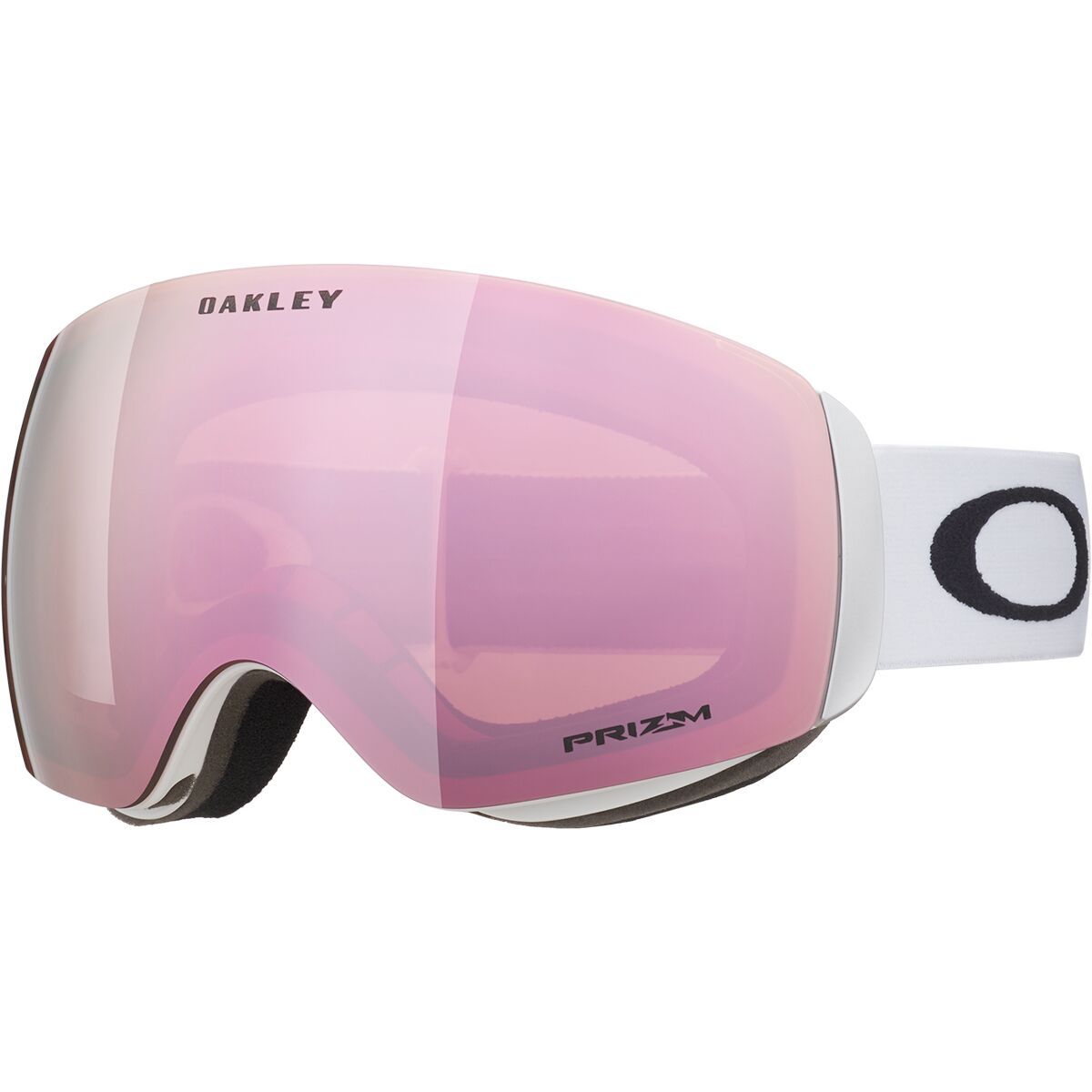 Image of Oakley Flight Deck M Prizm Goggles Matte White/Prizm Rose Gold, One Size
