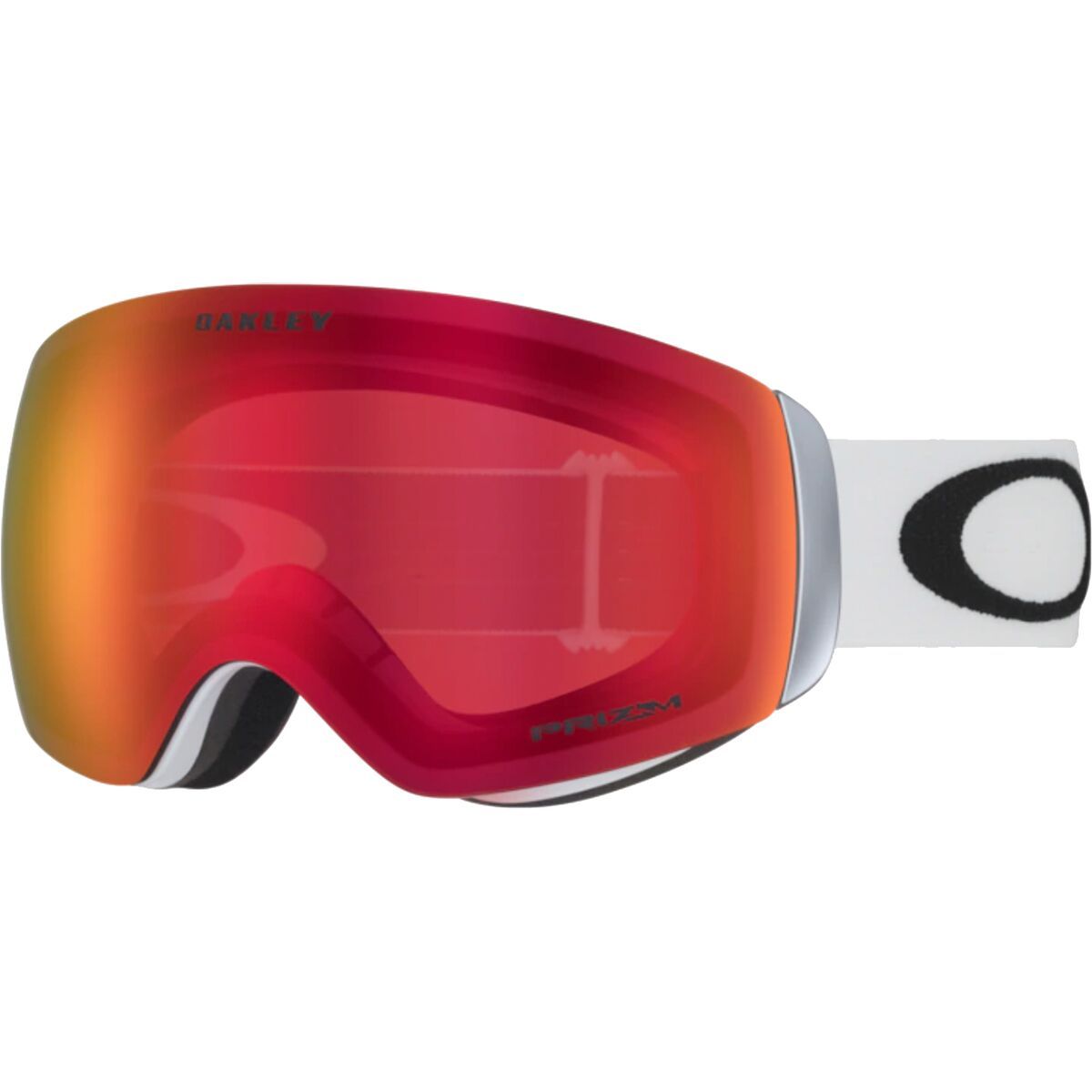 Image of Oakley Flight Deck M Prizm Goggles Matte White/Prizm Torch Iridium, One Size