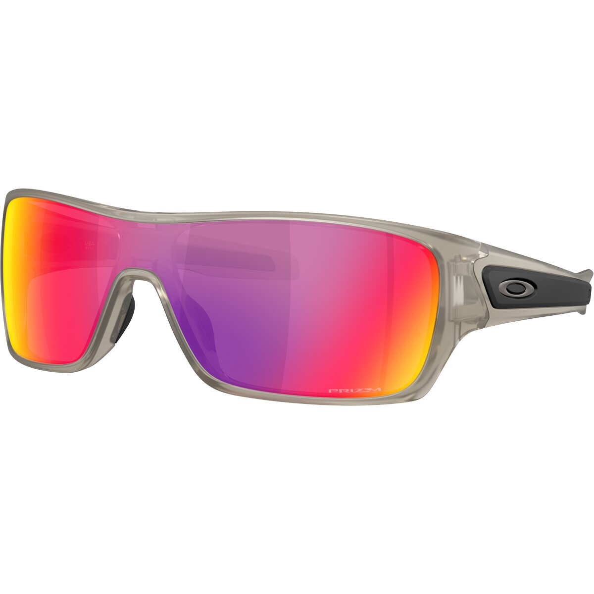 Image of Oakley Turbine Rotor Prizm Sunglasses - Men's Matte Transparent Grey Ink/Prizm Road, One Size