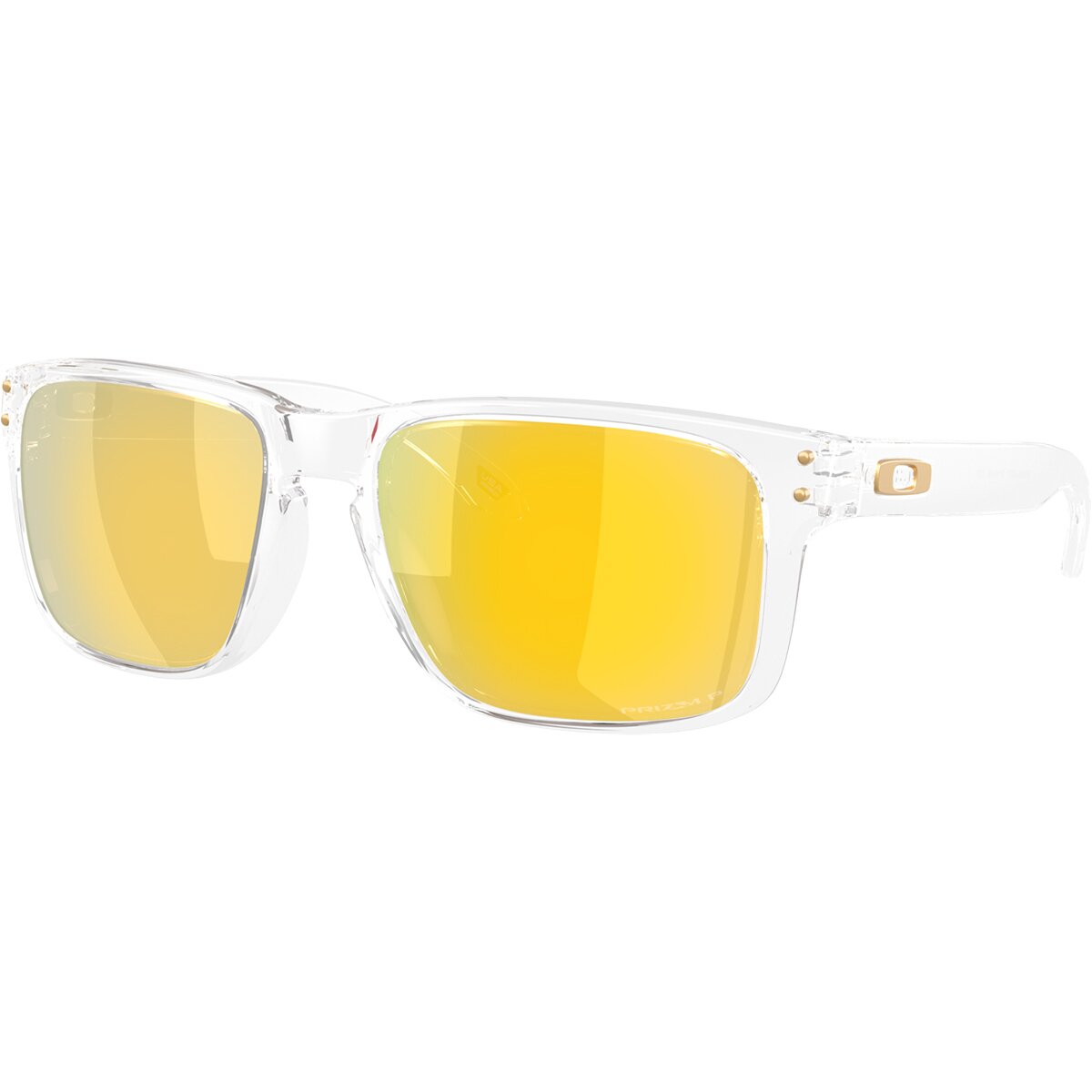 Image of Oakley Holbrook Prizm Polarized Sunglasses Clear/Prizm 24K Polar, One Size