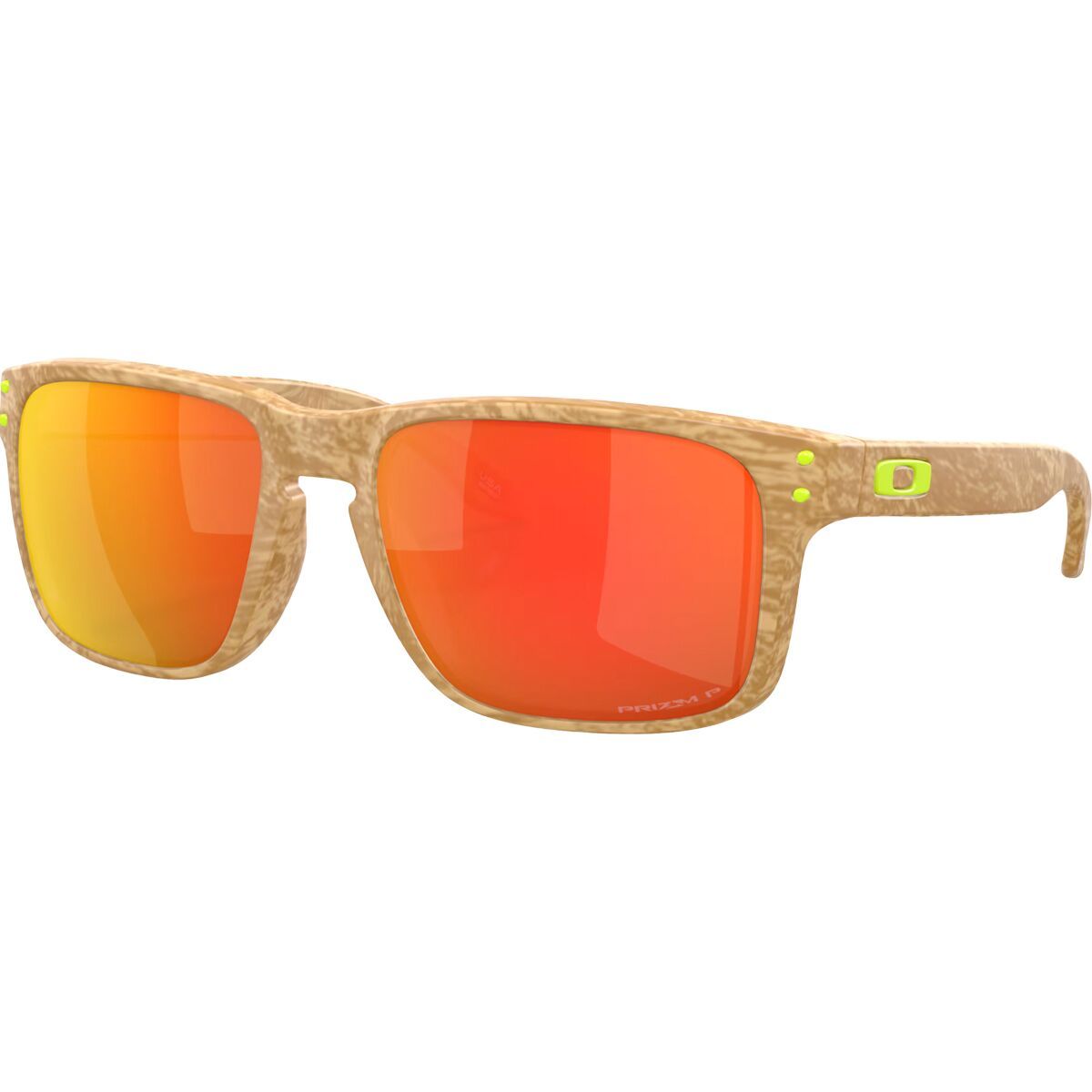 Image of Oakley Holbrook Prizm Polarized Sunglasses Matte Stone Desert Tan/Prizm Ruby Polar, One Size