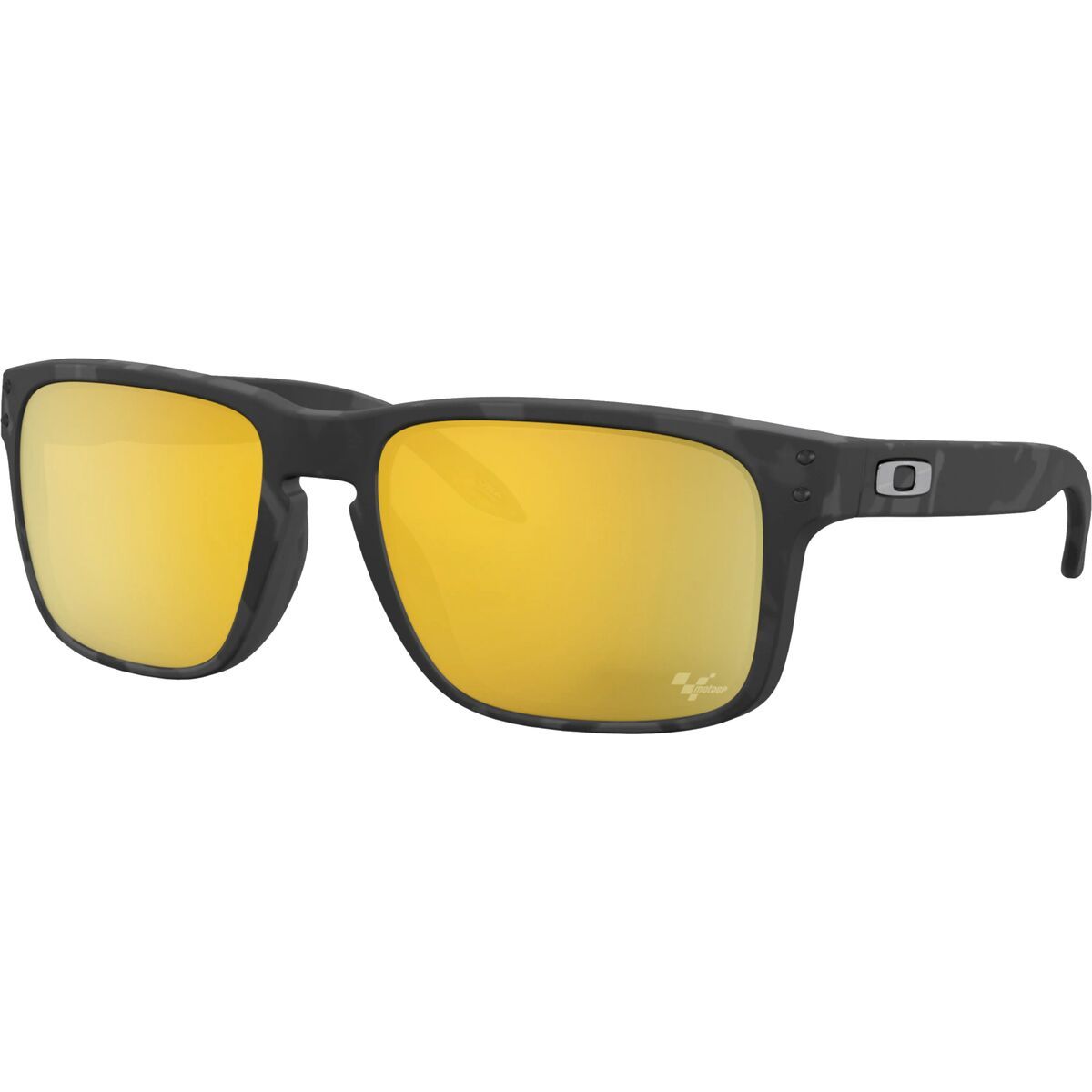 Image of Oakley Holbrook Prizm Polarized Sunglasses MotoGP Matte Black Tort/PRIZM 24K Polar, One Size