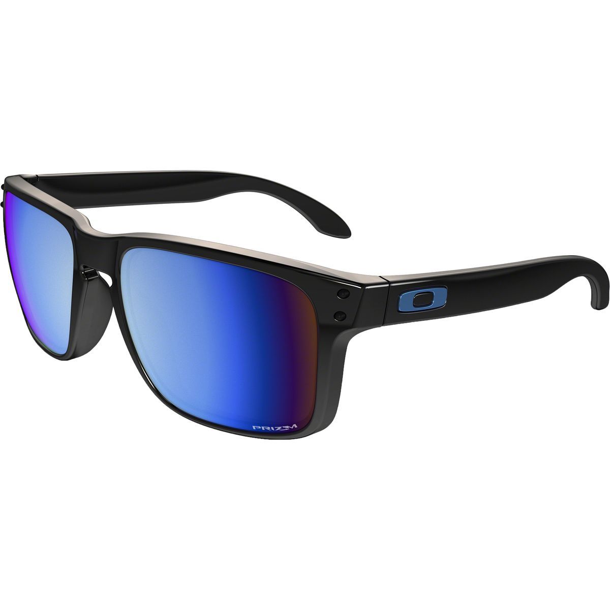 Image of Oakley Holbrook Prizm Polarized Sunglasses Polished Black/Prizm Deep Water Polar, One Size