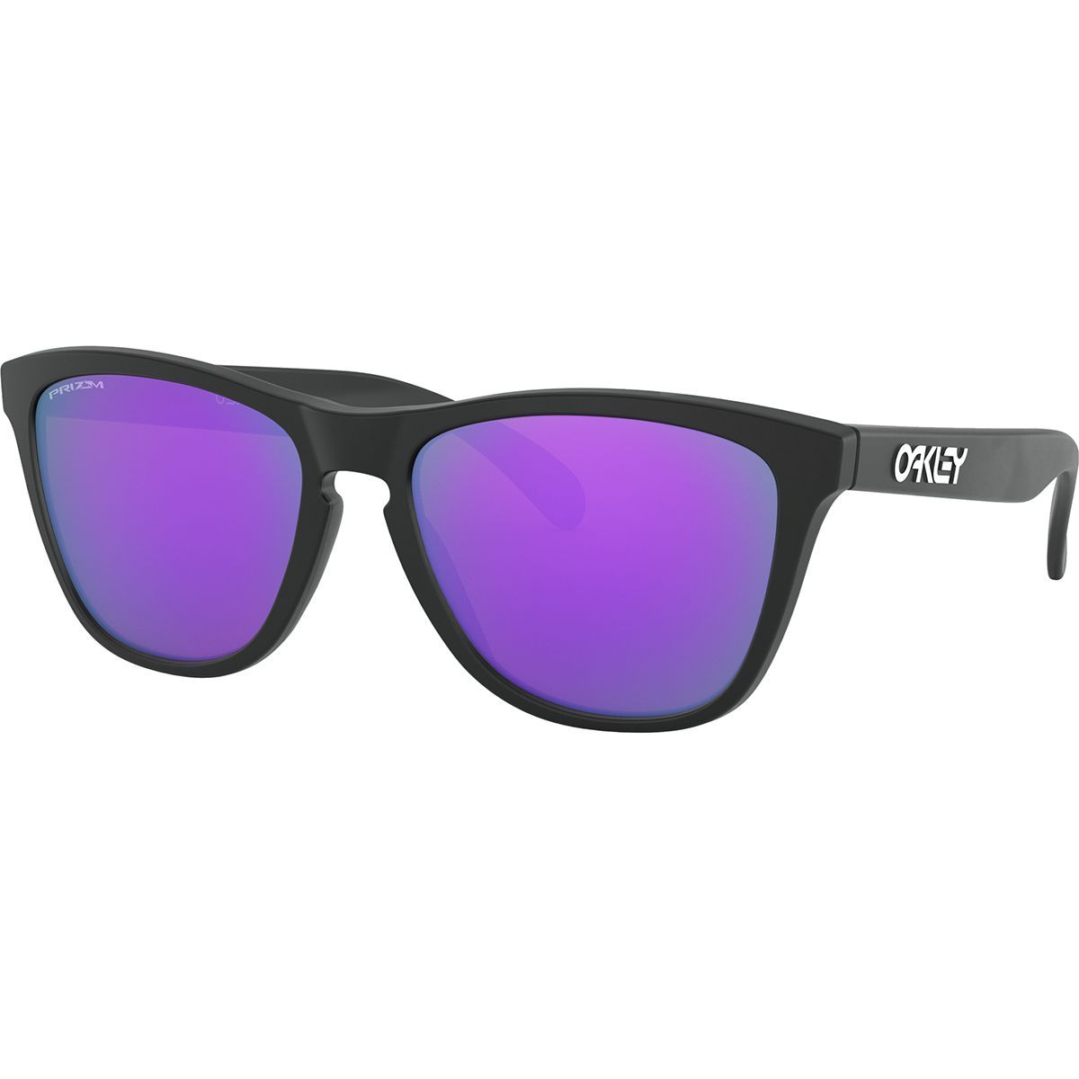 Image of Oakley Frogskins Prizm Sunglasses Matte Black/Prizm Violet, One Size