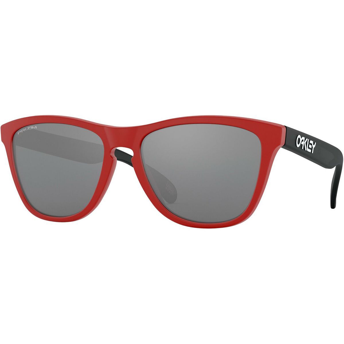 Image of Oakley Frogskins Prizm Sunglasses Matte Redline/Matte Black/Prizm Black, One Size
